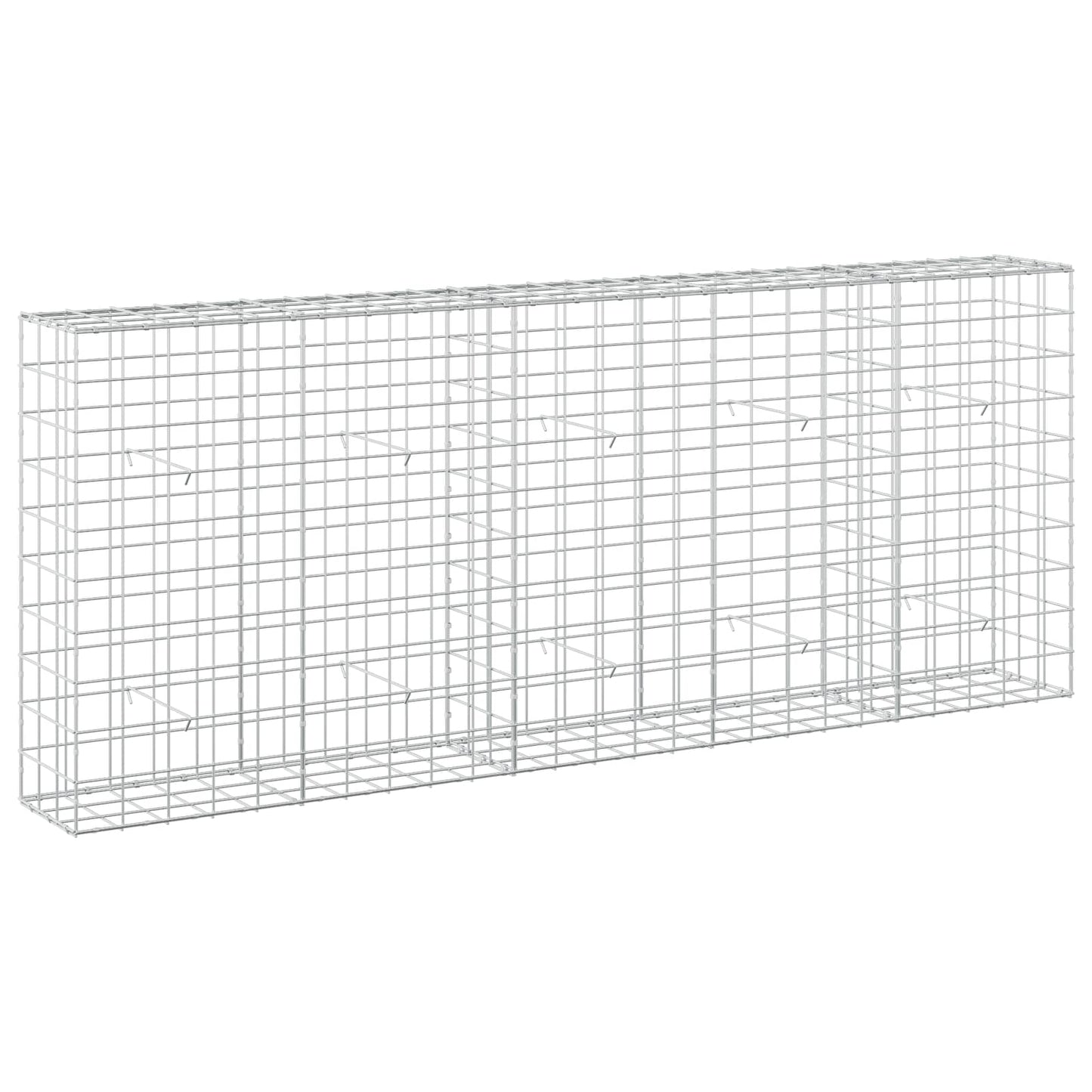 vidaXL Γκαμπιόν με σύρμα 3,5 mm και πλέγμα 10x10 cm 250x30x100 εκ