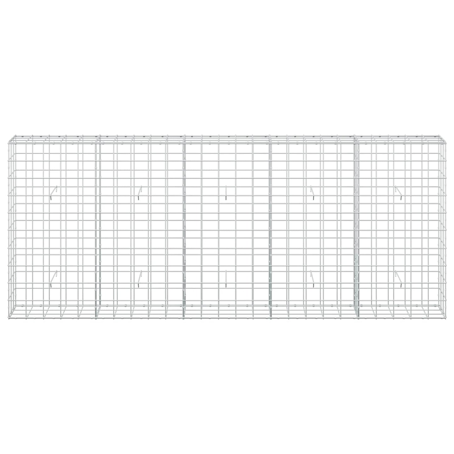 vidaXL Γκαμπιόν με σύρμα 3,5 mm και πλέγμα 10x10 cm 250x30x100 εκ