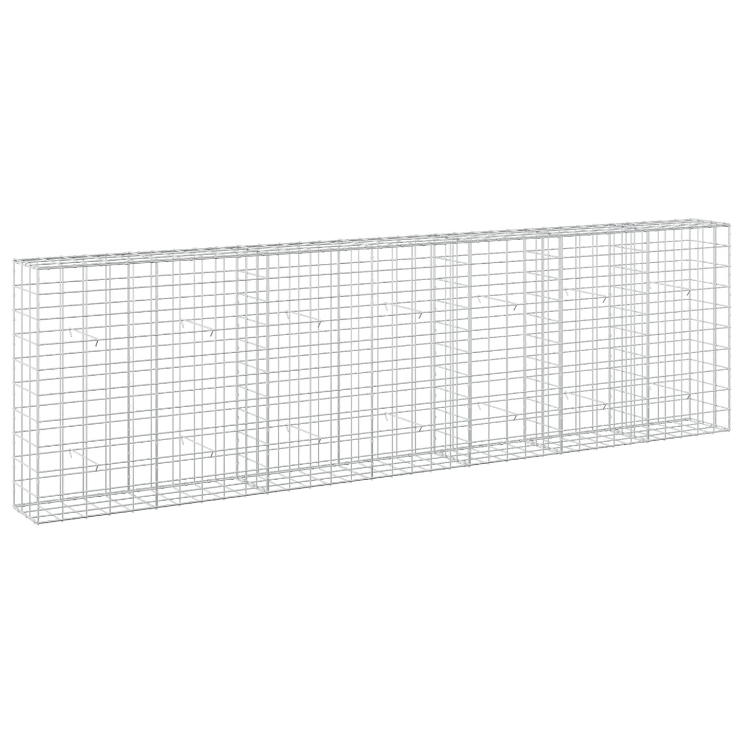 vidaXL Γκαμπιόν με σύρμα 3,5 mm και πλέγμα 10x10 cm 350x30x100 εκ