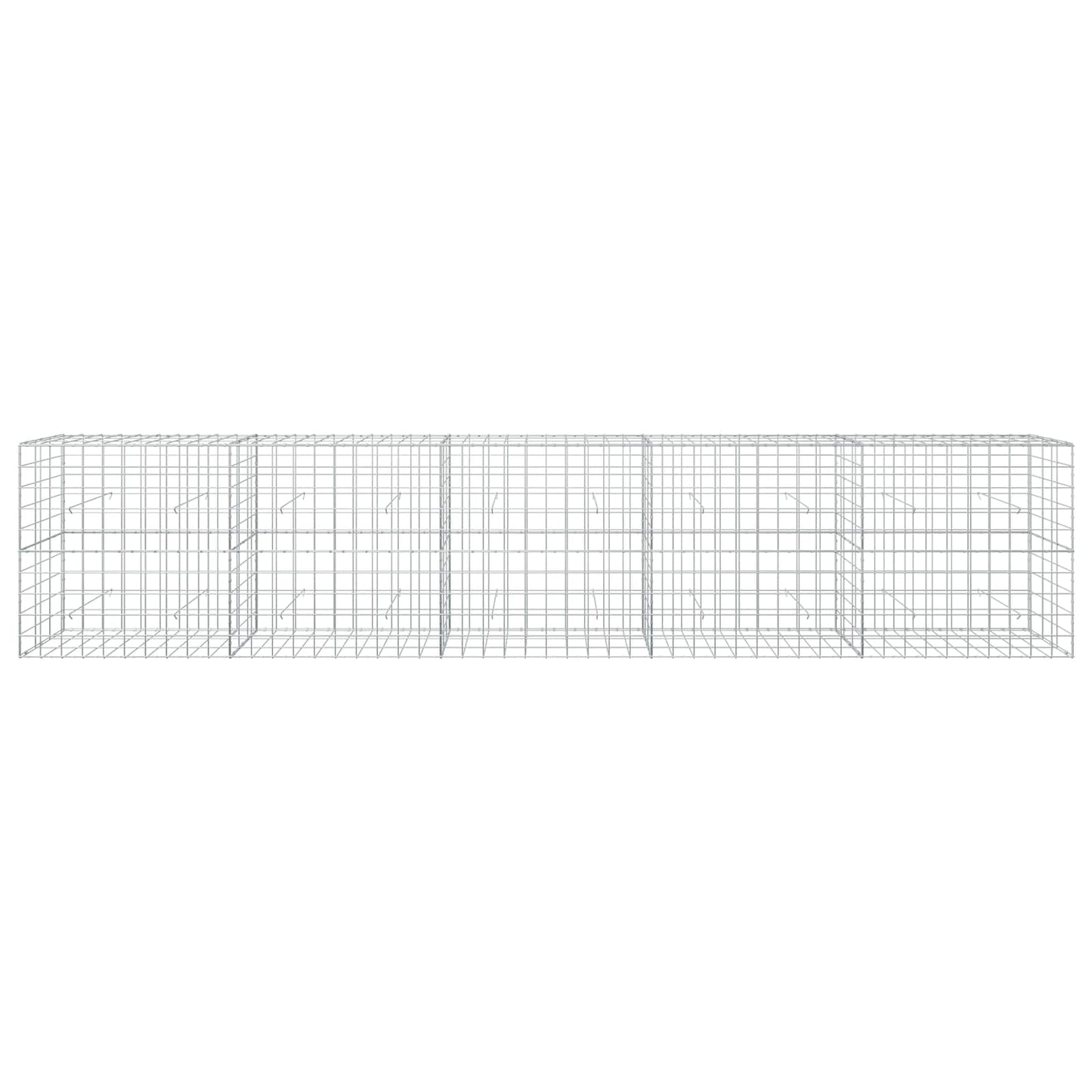 vidaXL Γκαμπιόν με σύρμα 3,5 mm και πλέγμα 10x10 cm 500x30x100 εκ