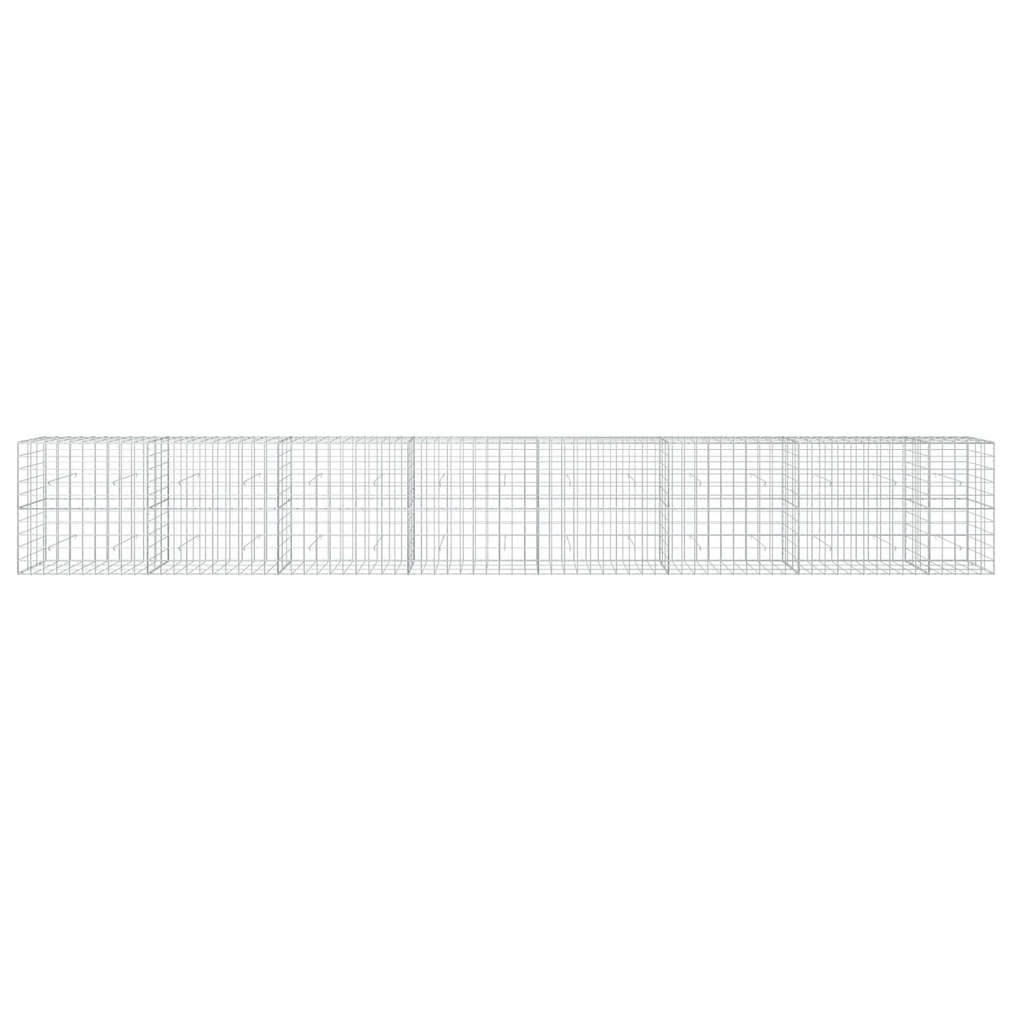 vidaXL Γκαμπιόν με σύρμα 3,5 mm και πλέγμα 10x10 cm 750x30x100 εκ