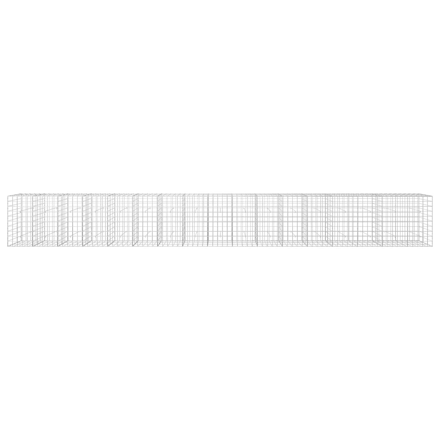 vidaXL Γκαμπιόν με σύρμα 3,5 mm και πλέγμα 10x10 cm 850x30x100 εκ