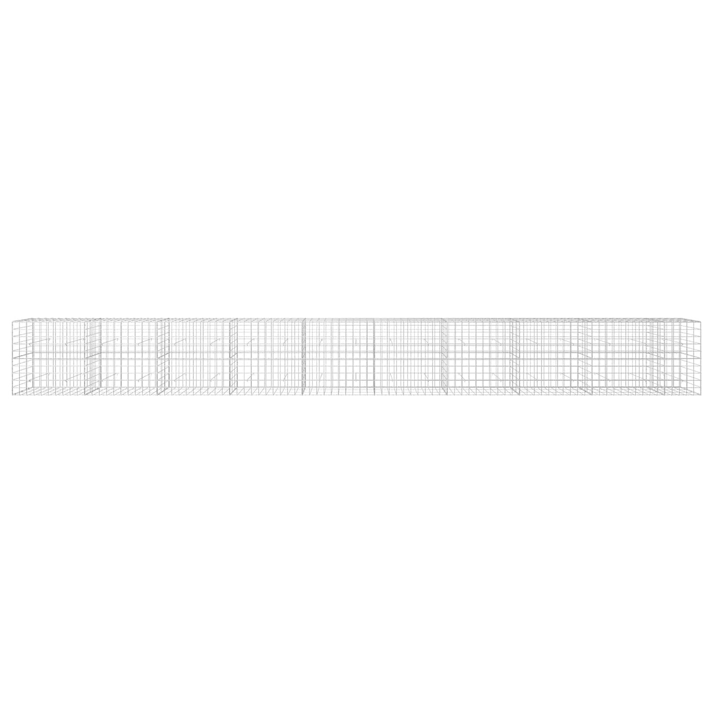 vidaXL Γκαμπιόν με σύρμα 3,5 mm και πλέγμα 10x10 cm 950x30x100 εκ