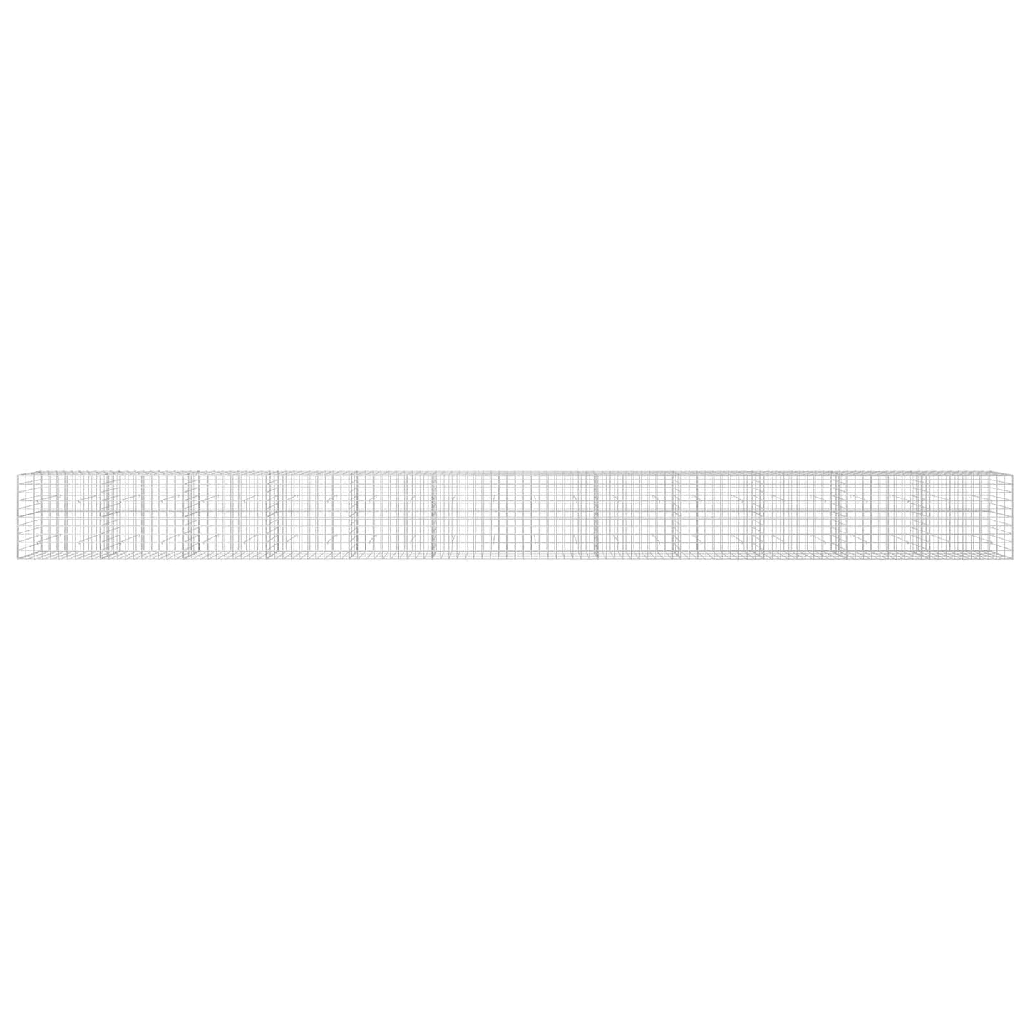 vidaXL Γκαμπιόν με σύρμα 3,5 mm και πλέγμα 10x10 cm 1200x30x100 εκ