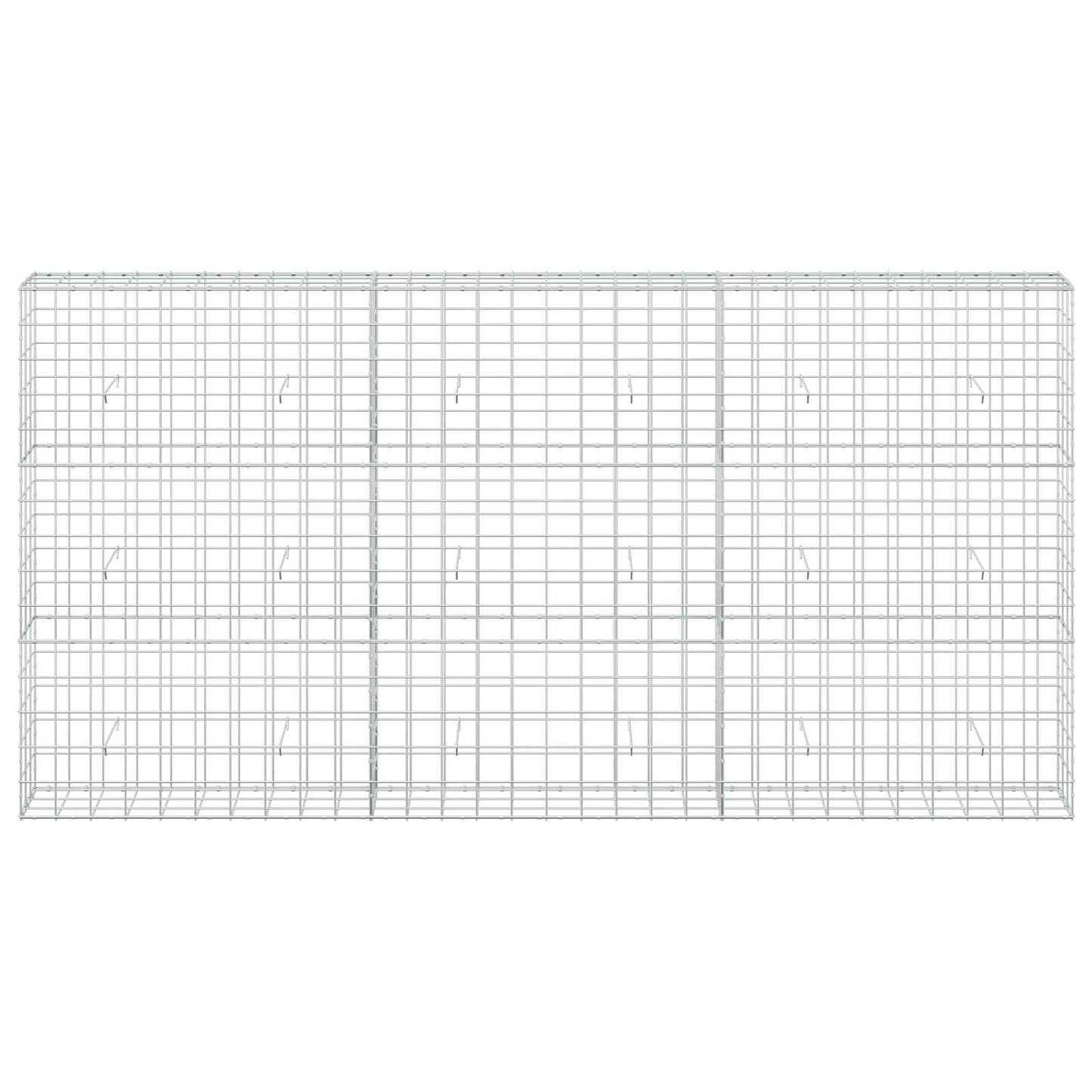 vidaXL Γκαμπιόν με σύρμα 3,5 mm και πλέγμα 10x10 cm 300x30x150 εκ