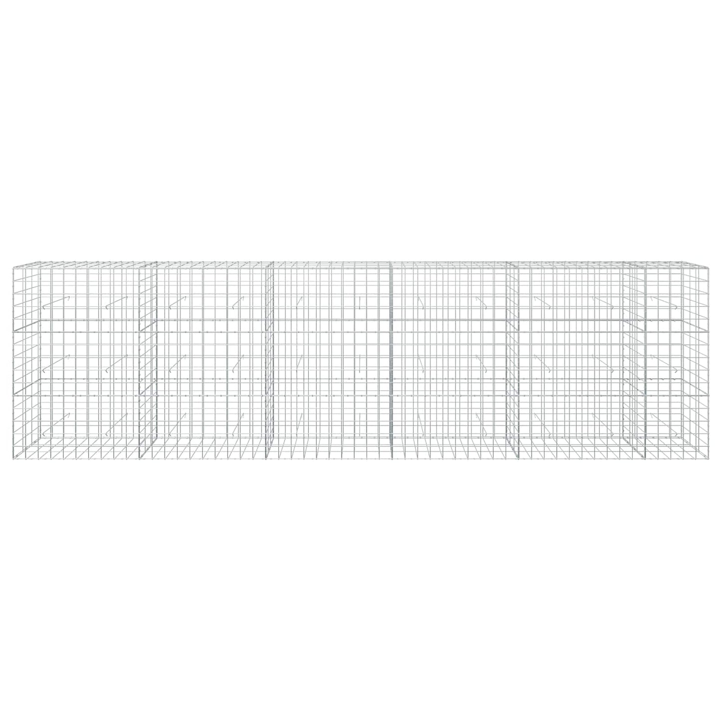 vidaXL Γκαμπιόν με σύρμα 3,5 mm και πλέγμα 10x10 cm 550x30x150 εκ