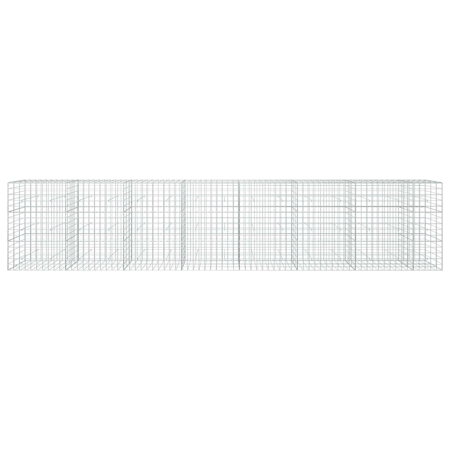 vidaXL Γκαμπιόν με σύρμα 3,5 mm και πλέγμα 10x10 cm 750x30x150 εκ