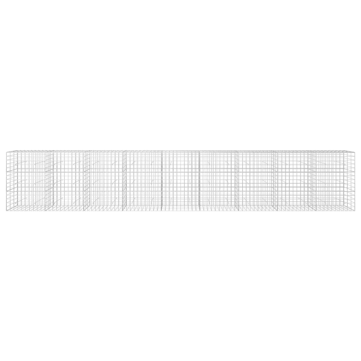 vidaXL Γκαμπιόν με σύρμα 3,5 mm και πλέγμα 10x10 cm 900x30x150 εκ
