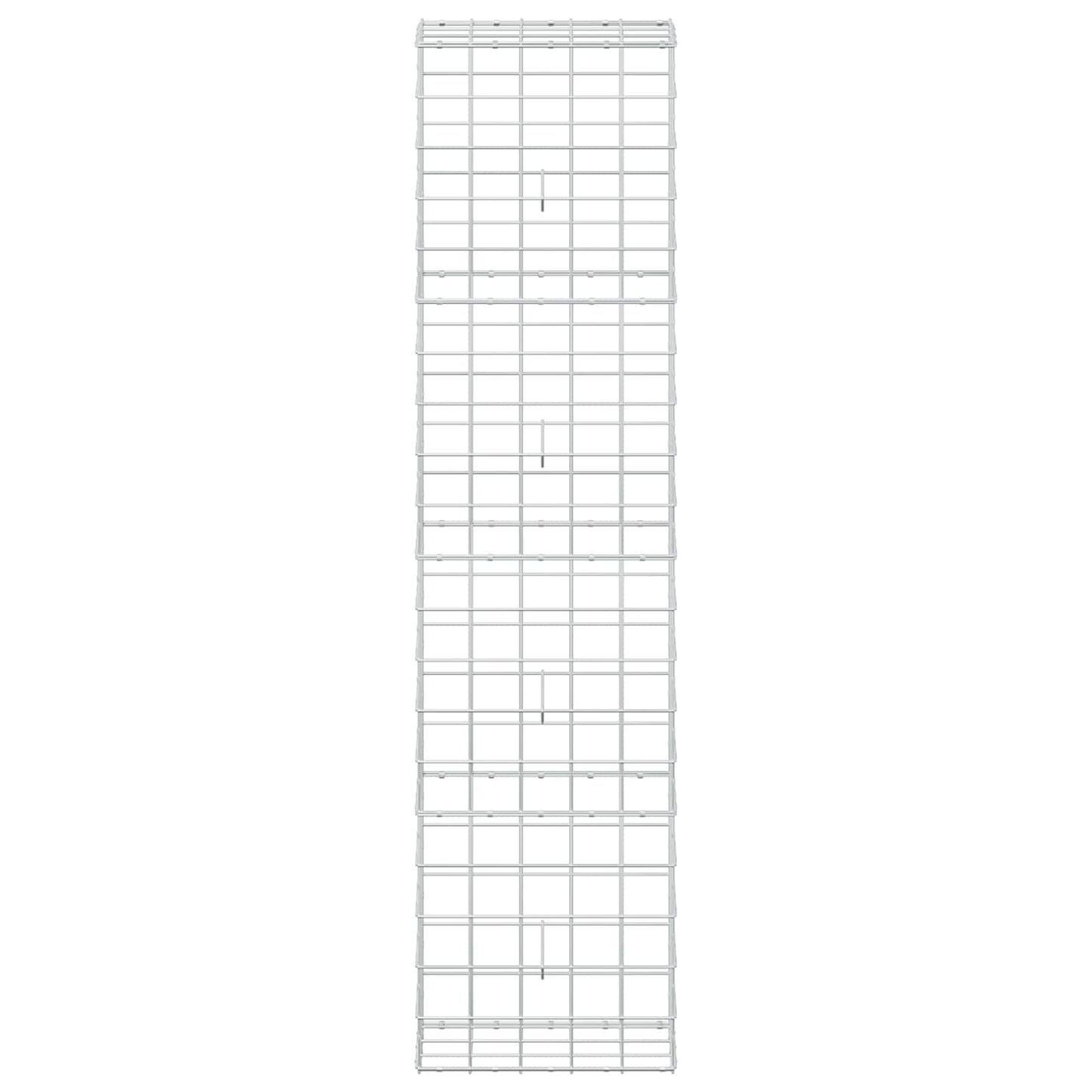 vidaXL Γκαμπιόν με σύρμα 3,5 mm και πλέγμα 10x10 cm 50x30x200 εκ