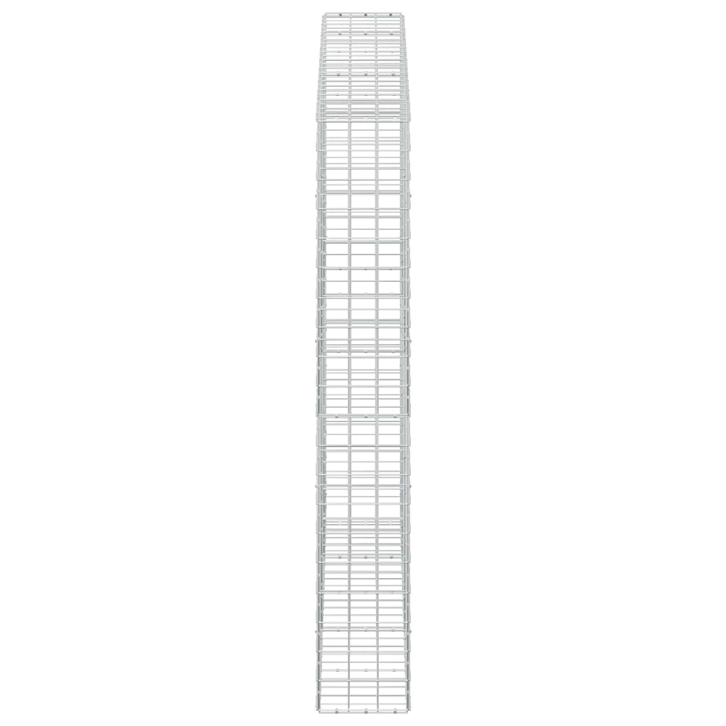 vidaXL Γκαμπιόν με σύρμα 3,5 mm και πλέγμα 10x10 cm 250x30x200 εκ.