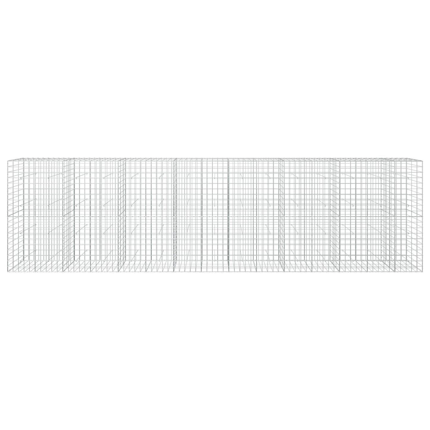 vidaXL Γκαμπιόν με σύρμα 3,5 mm και πλέγμα 10x10 cm 750x30x200 εκ