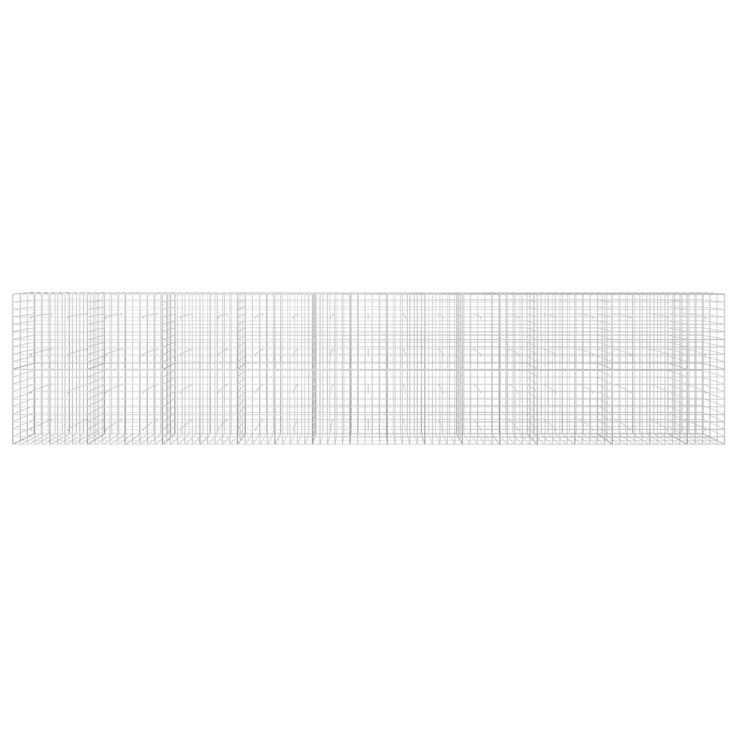 vidaXL Γκαμπιόν με σύρμα 3,5 mm και πλέγμα 10x10 cm 950x30x200 εκ