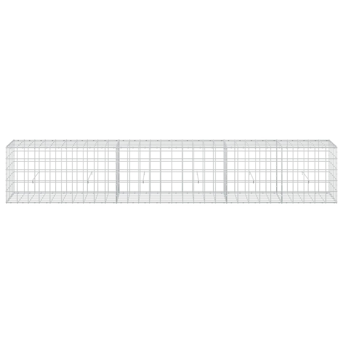 vidaXL Γκαμπιόν με σύρμα 3,5 mm και πλέγμα 10x10 cm 300x50x50 εκ
