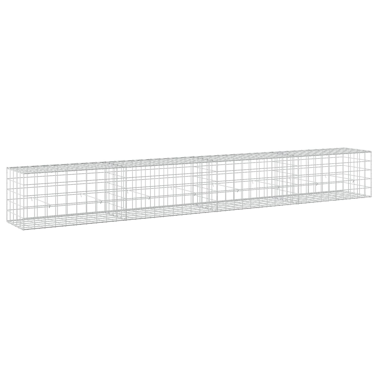 vidaXL Γκαμπιόν με σύρμα 3,5 mm και πλέγμα 10x10 cm 400x50x50 εκ