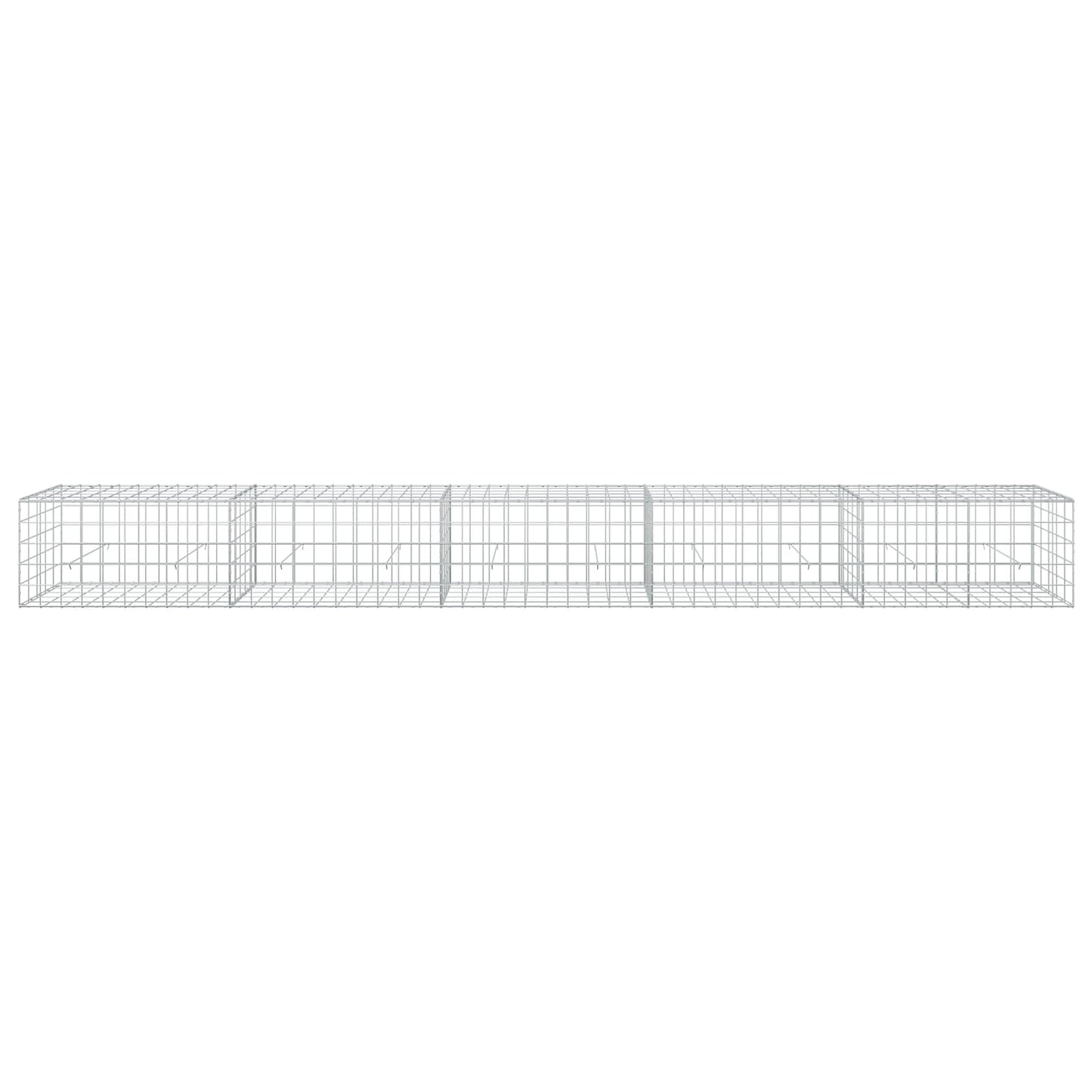 vidaXL Γκαμπιόν με σύρμα 3,5 mm και πλέγμα 10x10 cm 500x50x50 εκ