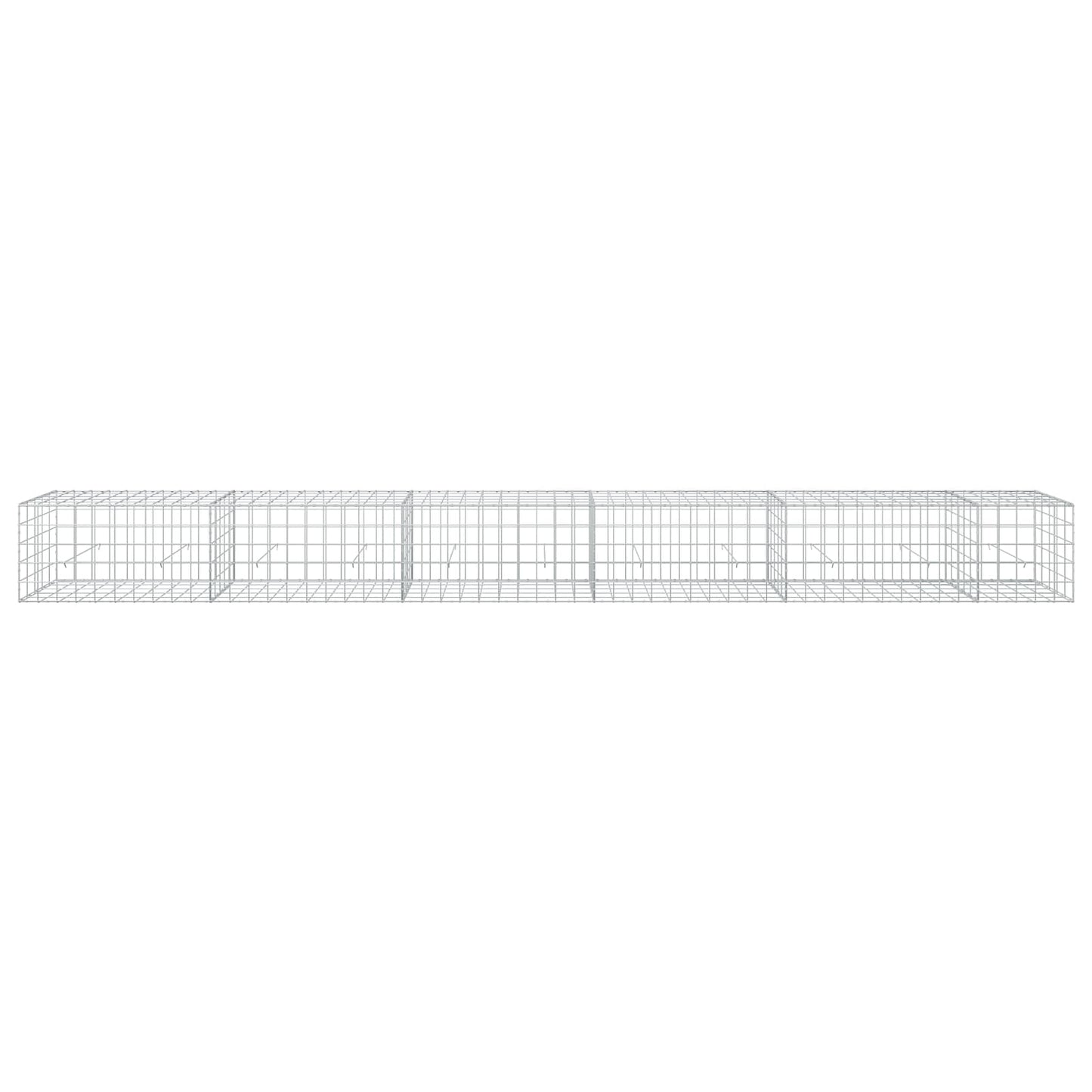 vidaXL Γκαμπιόν με σύρμα 3,5 mm και πλέγμα 10x10 cm 550x50x50 εκ