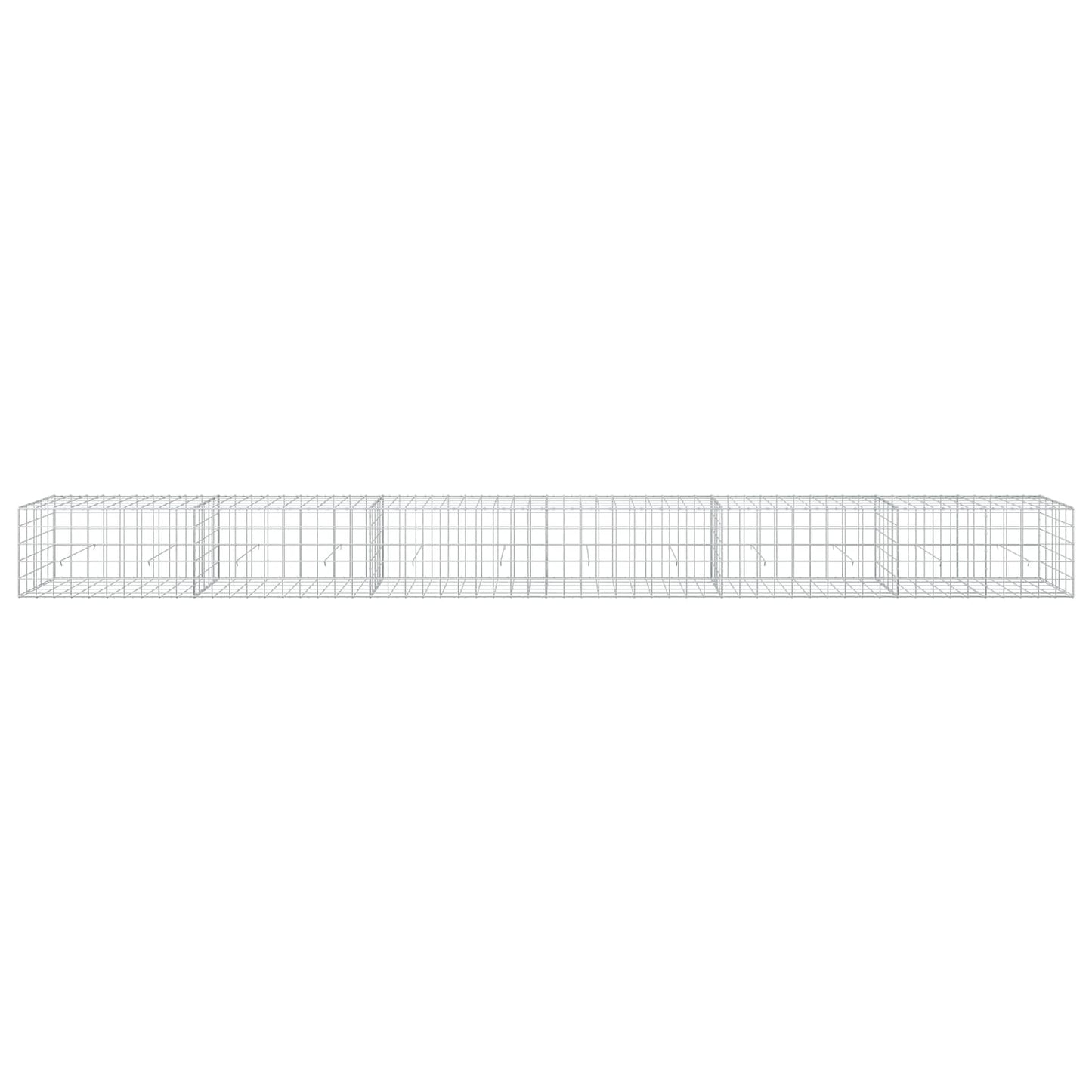 vidaXL Γκαμπιόν με σύρμα 3,5 mm και πλέγμα 10x10 cm 600x50x50 εκ