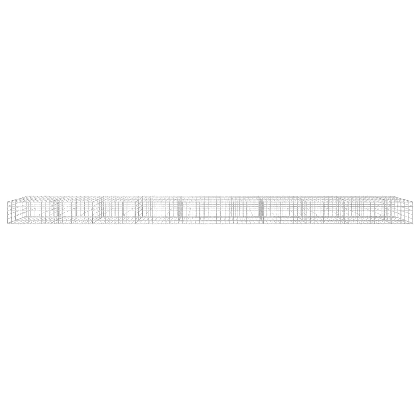 vidaXL Γκαμπιόν με σύρμα 3,5 mm και πλέγμα 10x10 cm 950x50x50 εκ