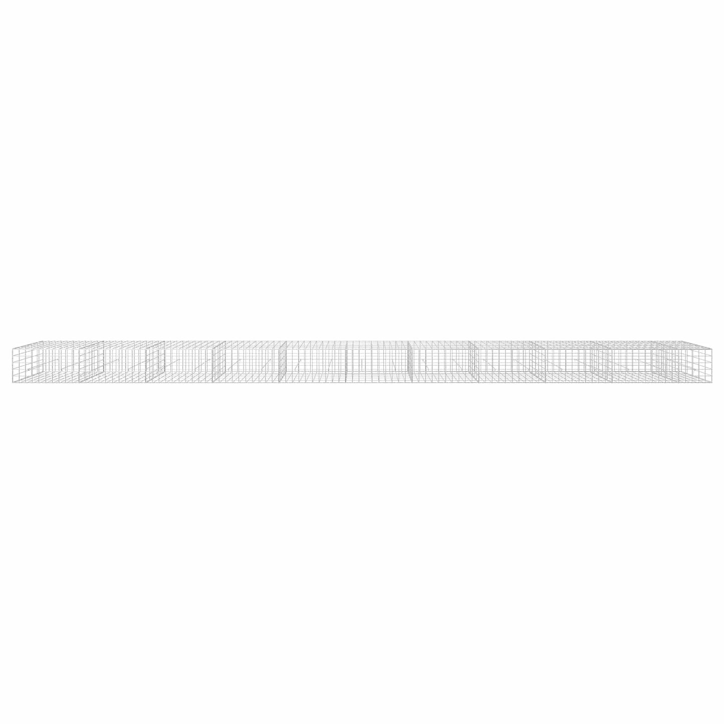 vidaXL Γκαμπιόν με σύρμα 3,5 mm και πλέγμα 10x10 cm 1050x50x50 εκ