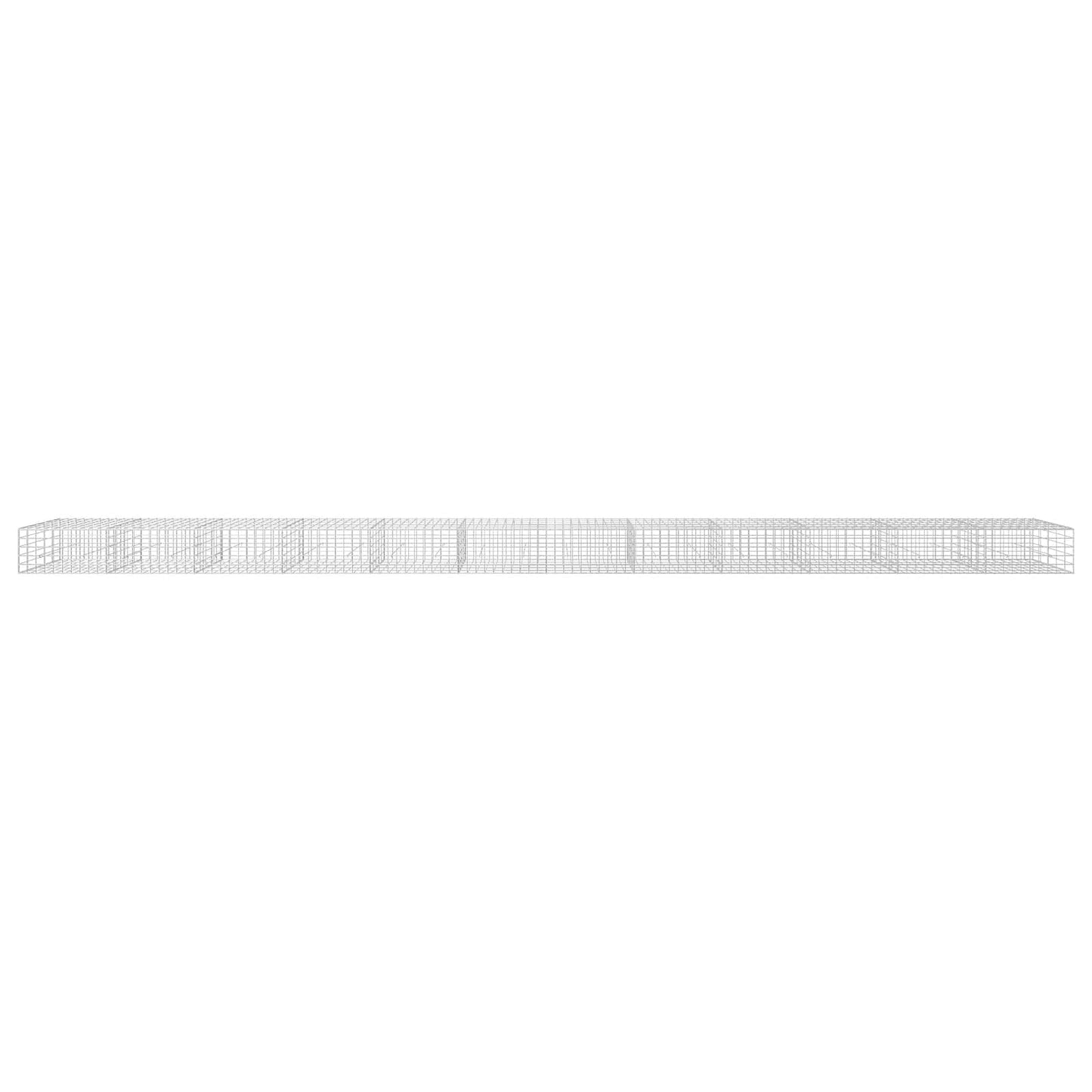 vidaXL Γκαμπιόν με σύρμα 3,5 mm και πλέγμα 10x10 cm 1200x50x50 εκ