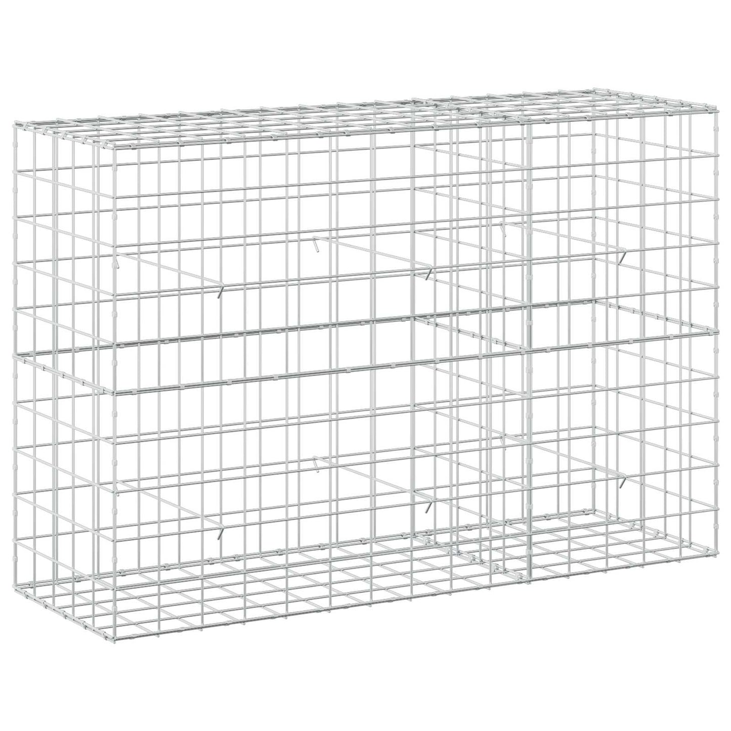 vidaXL Γκαμπιόν με σύρμα 3,5 mm και πλέγμα 10x10 cm 150x50x100 εκ.