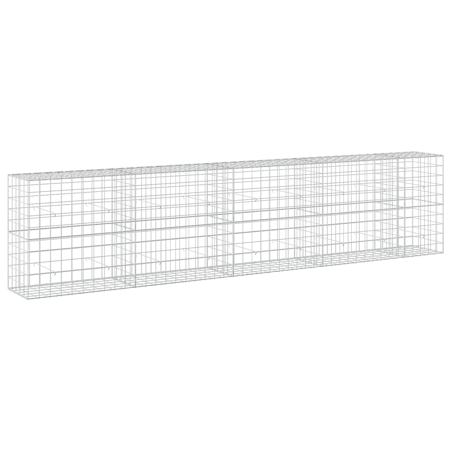 vidaXL Γκαμπιόν με σύρμα 3,5 mm και πλέγμα 10x10 cm 450x50x100 εκ
