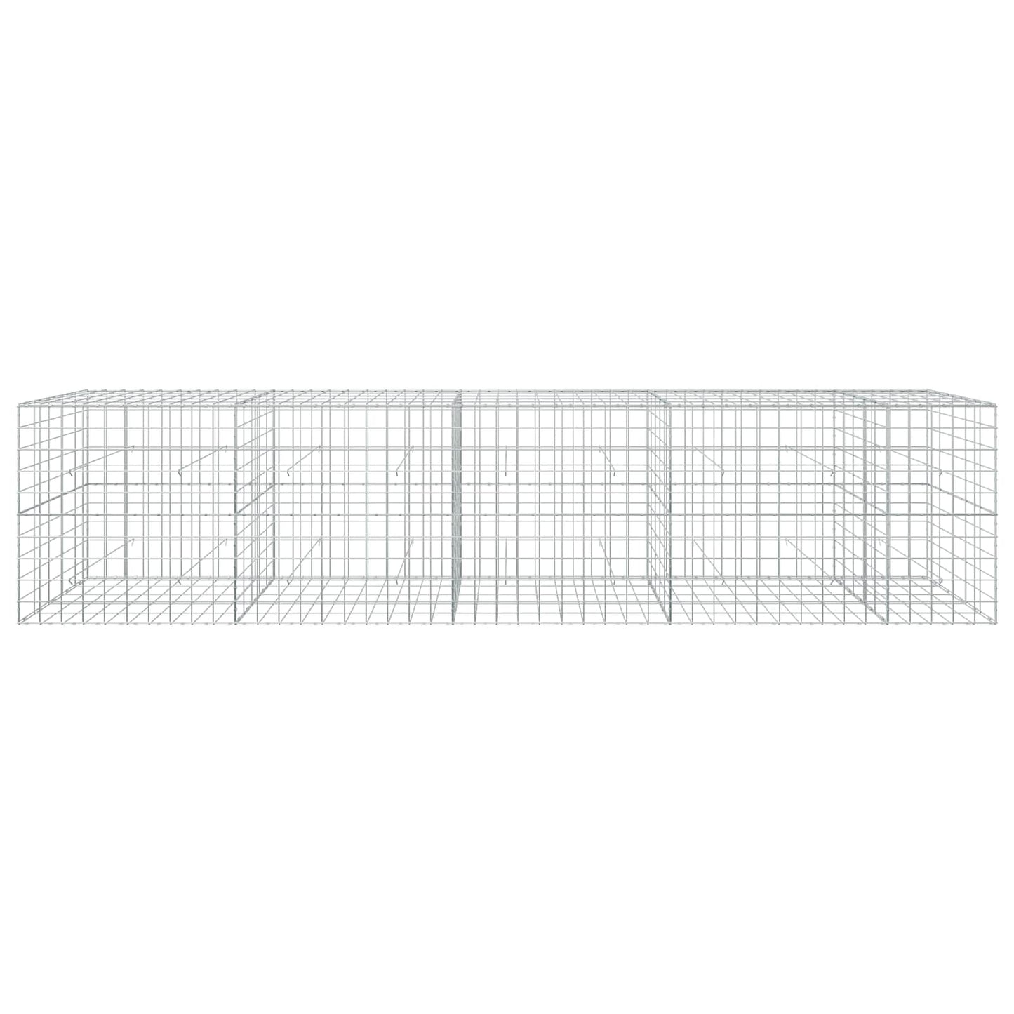 vidaXL Γκαμπιόν με σύρμα 3,5 mm και πλέγμα 10x10 cm 450x50x100 εκ