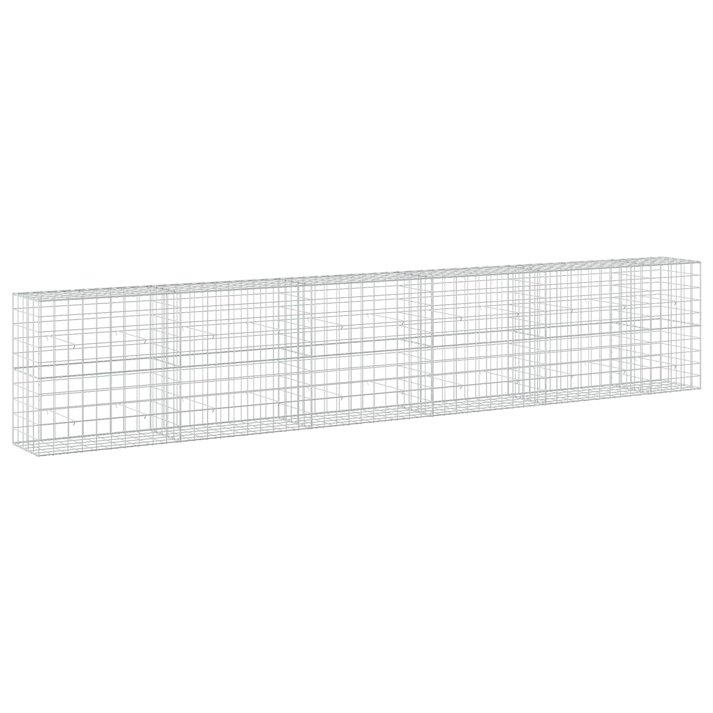 vidaXL Γκαμπιόν με σύρμα 3,5 mm και πλέγμα 10x10 cm 550x50x100 εκ