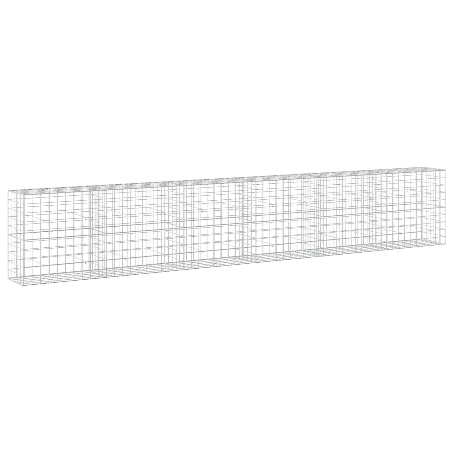 vidaXL Γκαμπιόν με σύρμα 3,5 mm και πλέγμα 10x10 cm 600x50x100 εκ