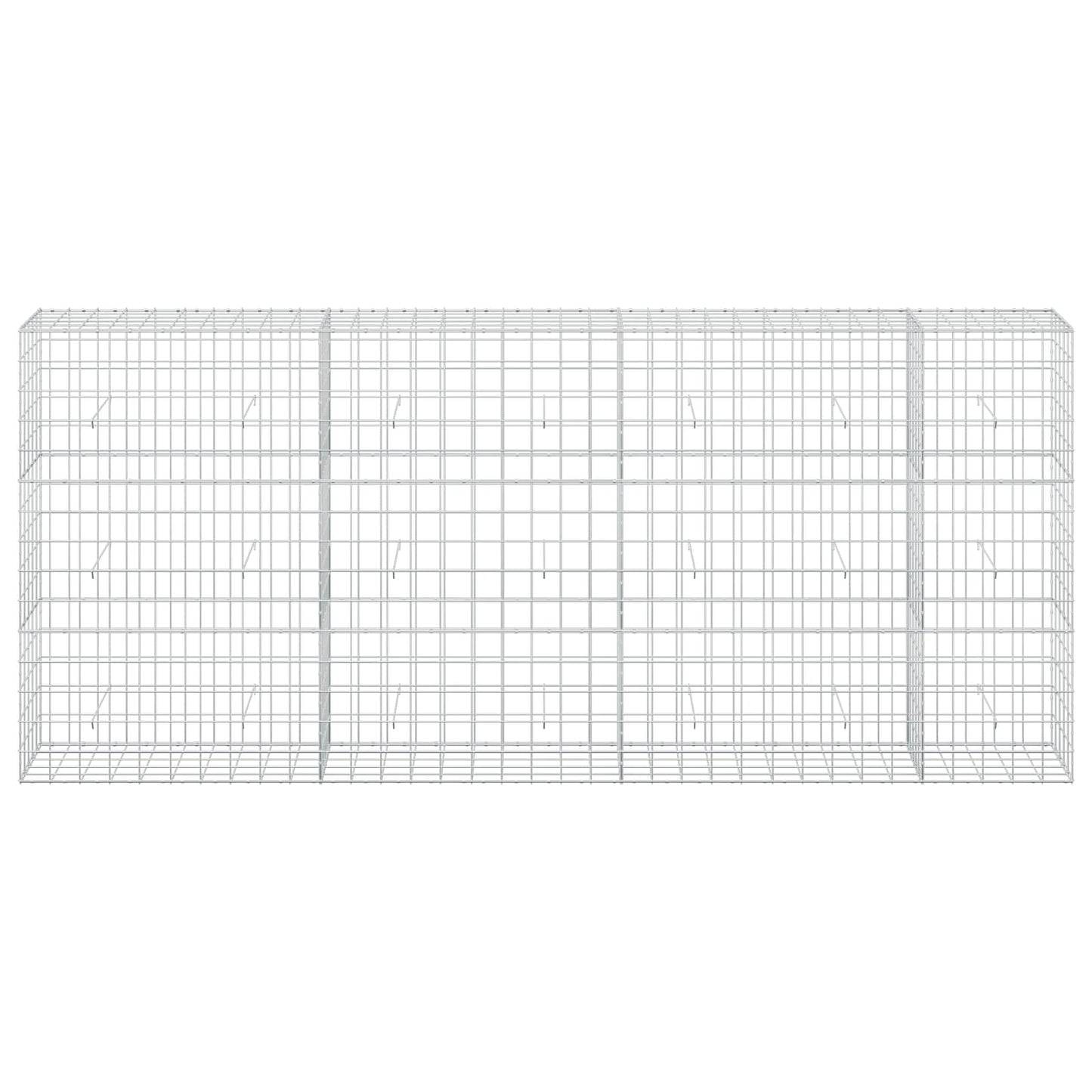 vidaXL Γκαμπιόν με σύρμα 3,5 mm και πλέγμα 10x10 cm 350x50x150 εκ