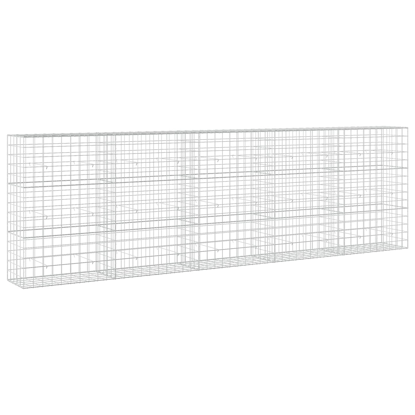 vidaXL Γκαμπιόν με σύρμα 3,5 mm και πλέγμα 10x10 cm 500x50x150 εκ