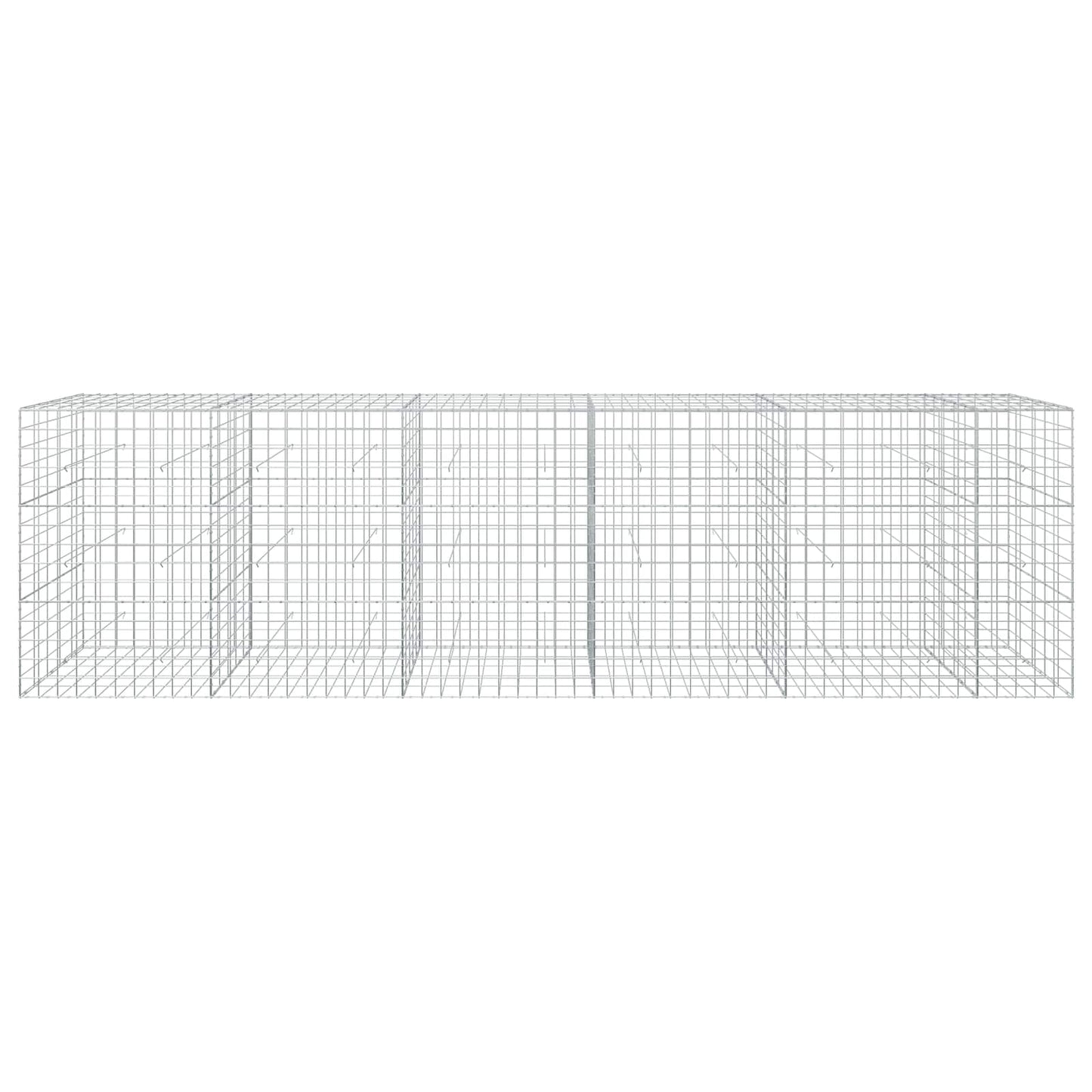 vidaXL Γκαμπιόν με σύρμα 3,5 mm και πλέγμα 10x10 cm 550x50x150 εκ.