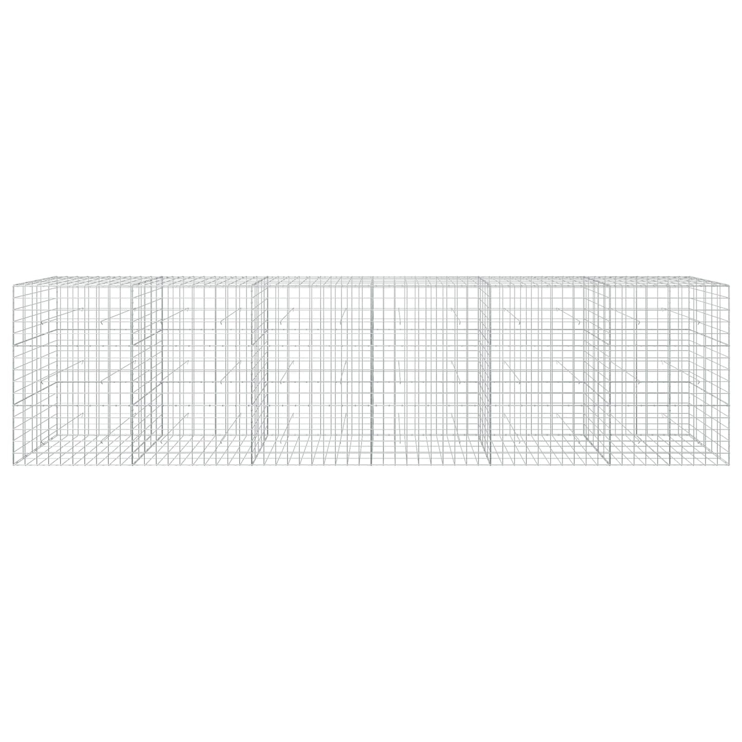 vidaXL Γκαμπιόν με σύρμα 3,5 mm και πλέγμα 10x10 cm 600x50x150 εκ