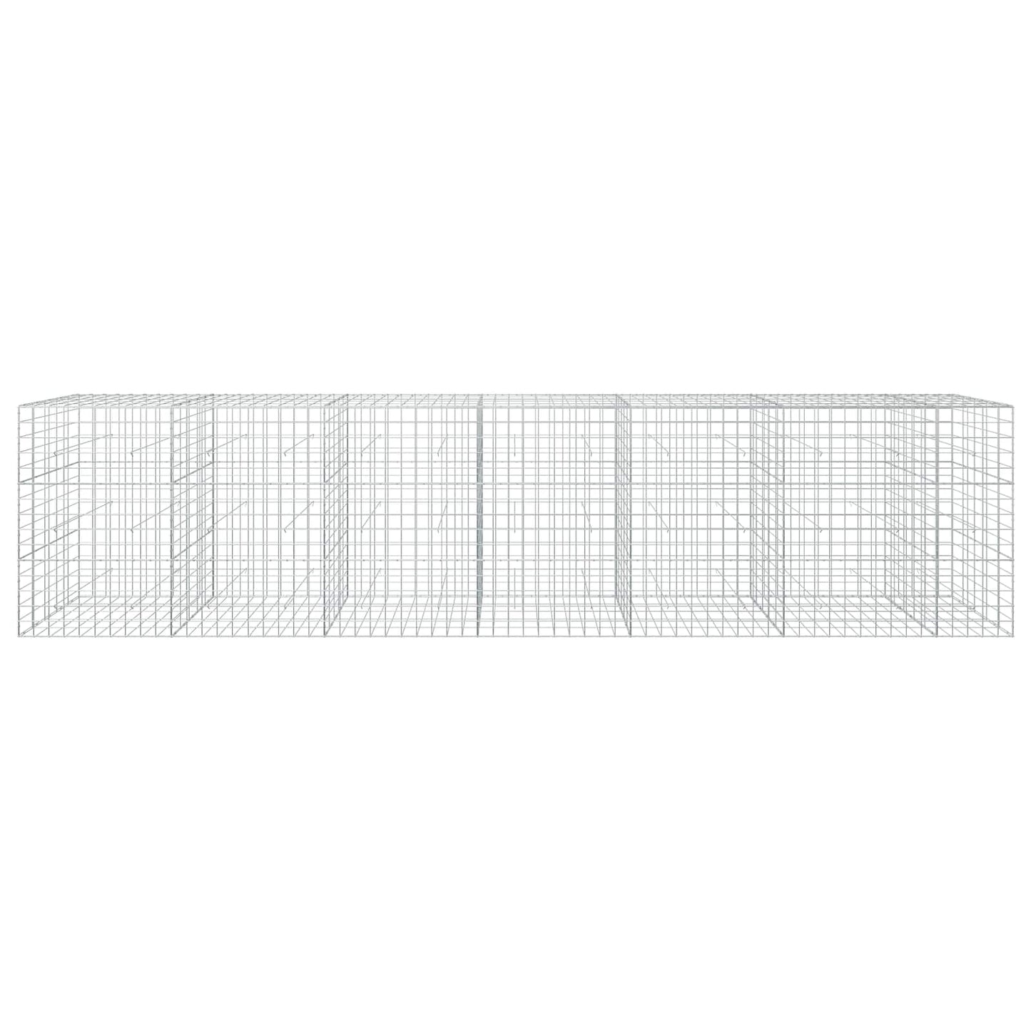 vidaXL Γκαμπιόν με σύρμα 3,5 mm και πλέγμα 10x10 cm 650x50x150 εκ