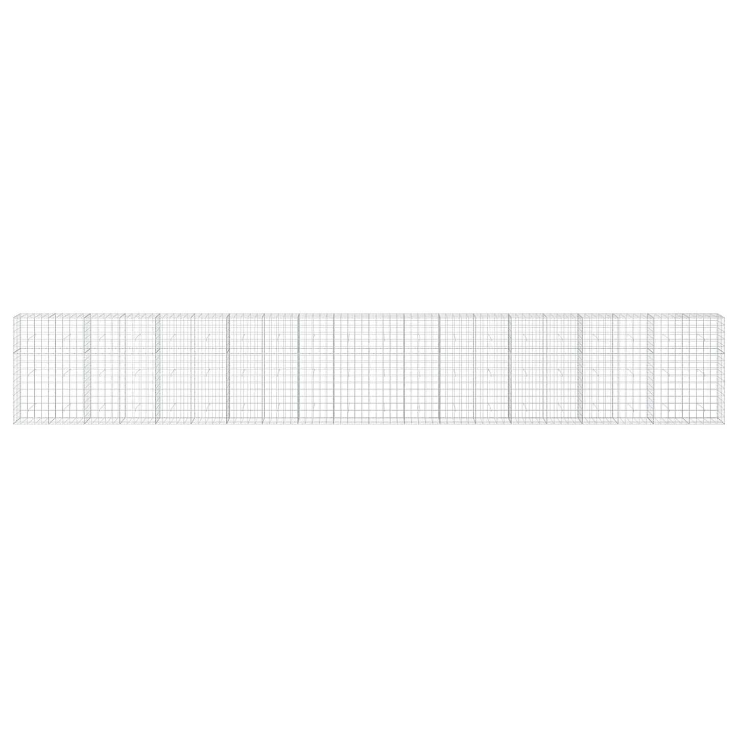 vidaXL Γκαμπιόν με σύρμα 3,5 mm και πλέγμα 10x10 cm 1000x50x150 εκ