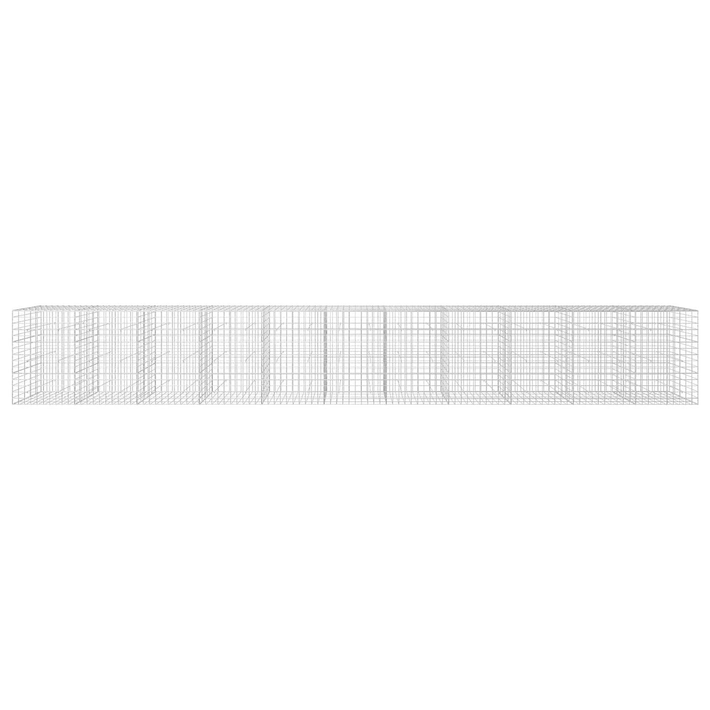 vidaXL Γκαμπιόν με σύρμα 3,5 mm και πλέγμα 10x10 cm 1100x50x150 εκ