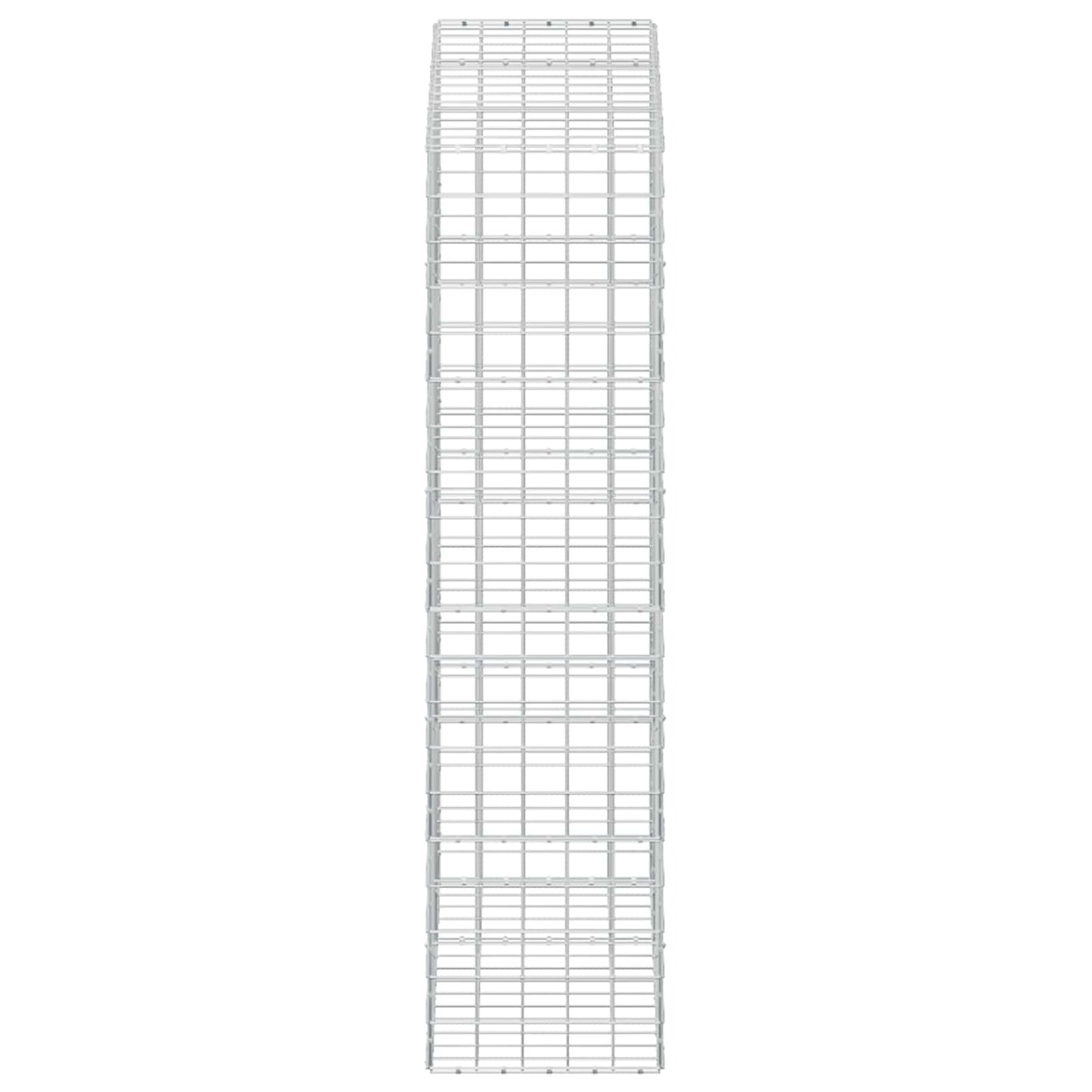 vidaXL Γκαμπιόν με σύρμα 3,5 mm και πλέγμα 10x10 cm 150x50x200 εκ