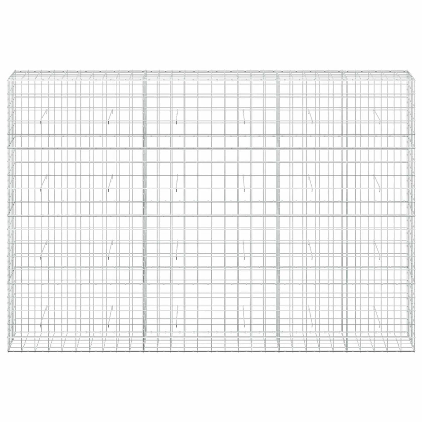 vidaXL Γκαμπιόν με σύρμα 3,5 mm και πλέγμα 10x10 cm 300x50x200 εκ