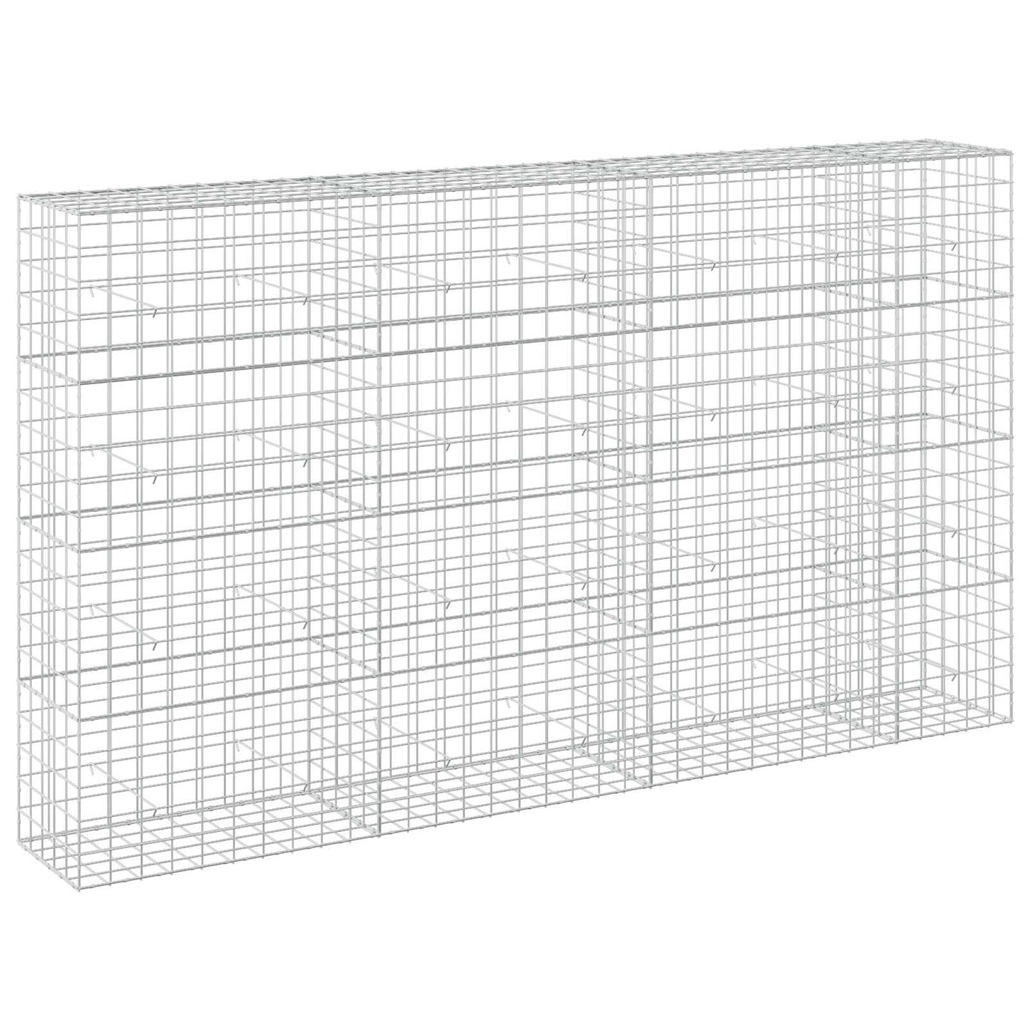 vidaXL Γκαμπιόν με σύρμα 3,5 mm και πλέγμα 10x10 cm 350x50x200 εκ