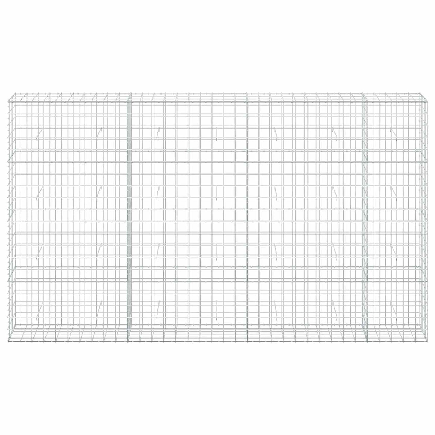 vidaXL Γκαμπιόν με σύρμα 3,5 mm και πλέγμα 10x10 cm 350x50x200 εκ