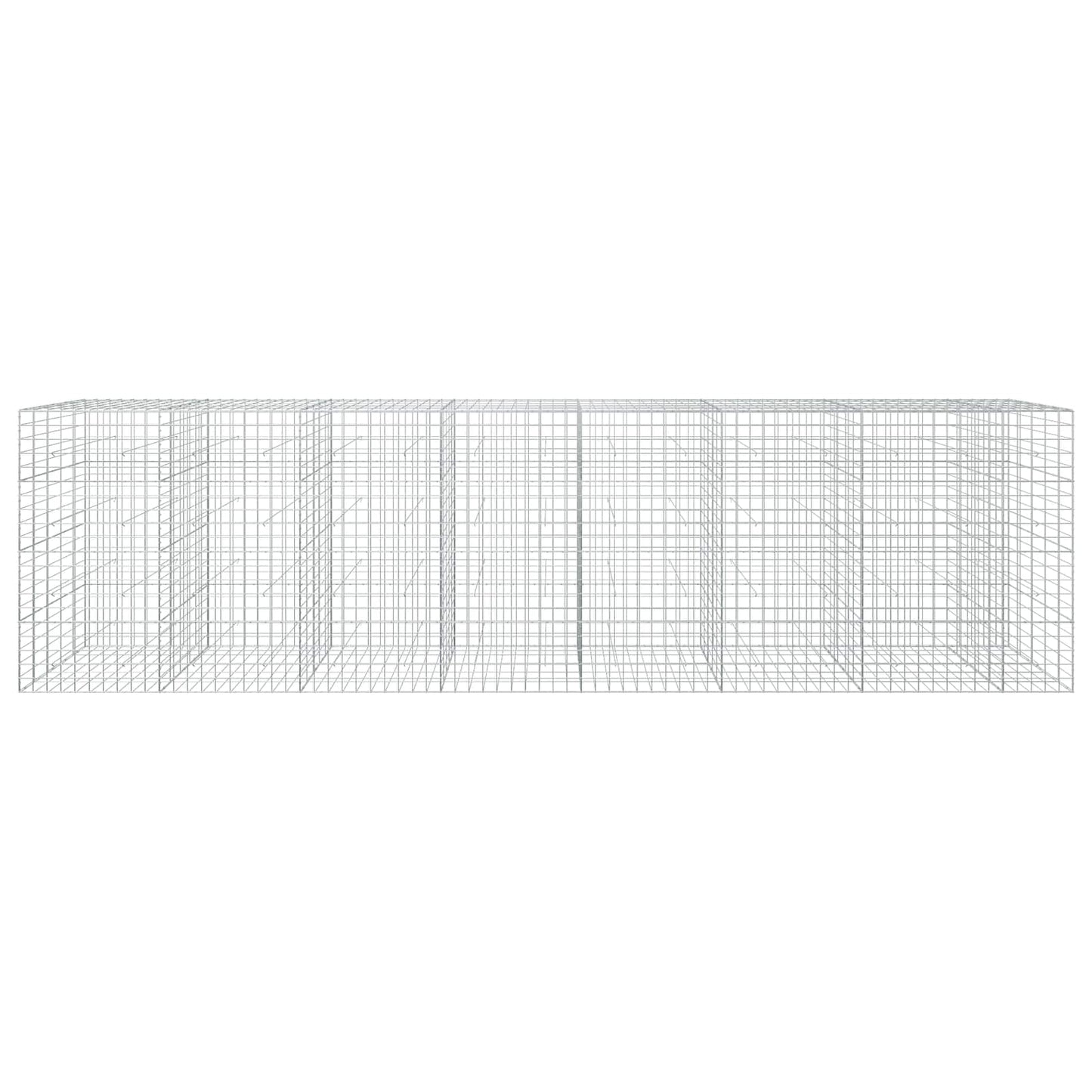 vidaXL Γκαμπιόν με σύρμα 3,5 mm και πλέγμα 10x10 cm 750x50x200 εκ