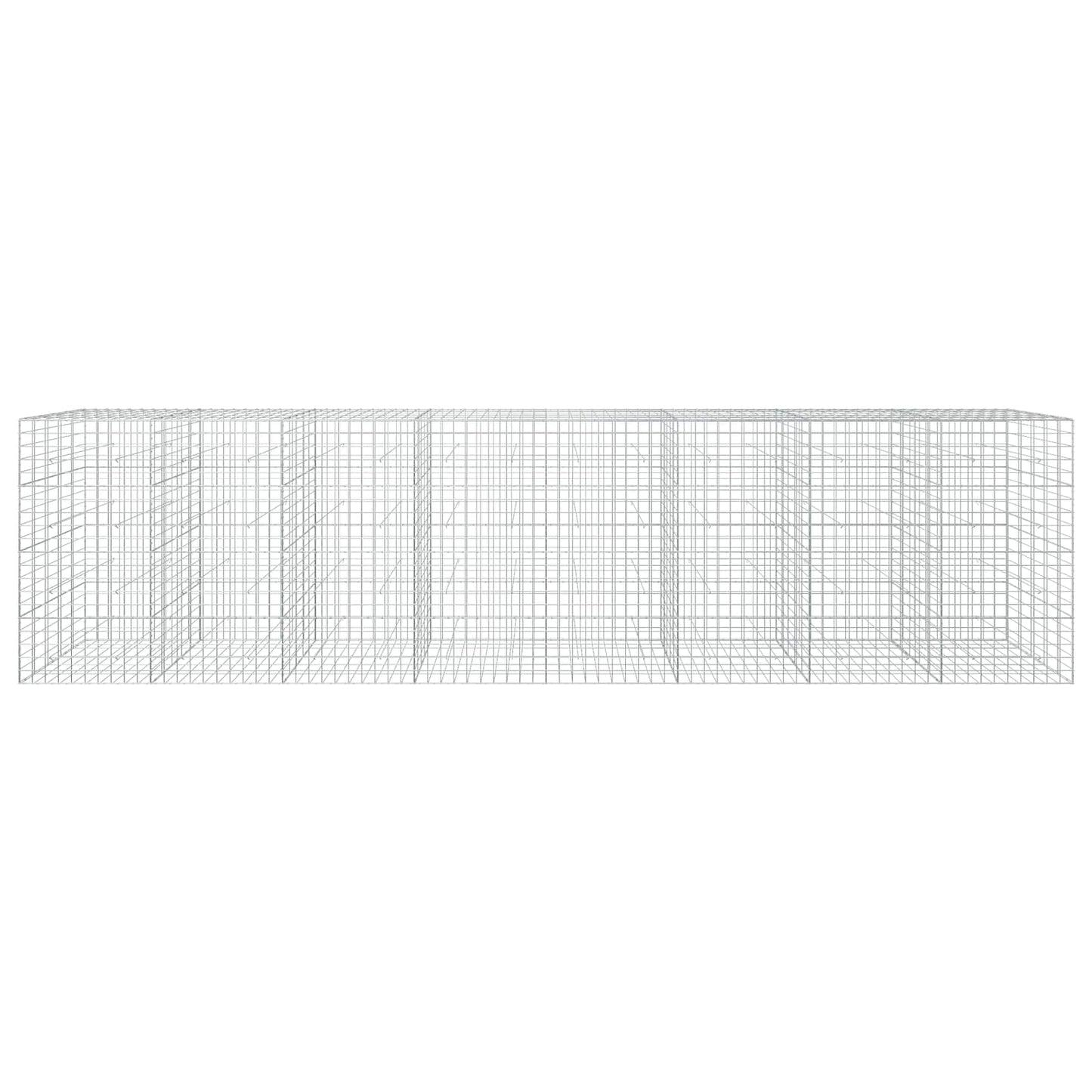 vidaXL Γκαμπιόν με σύρμα 3,5 mm και πλέγμα 10x10 cm 800x50x200 εκ