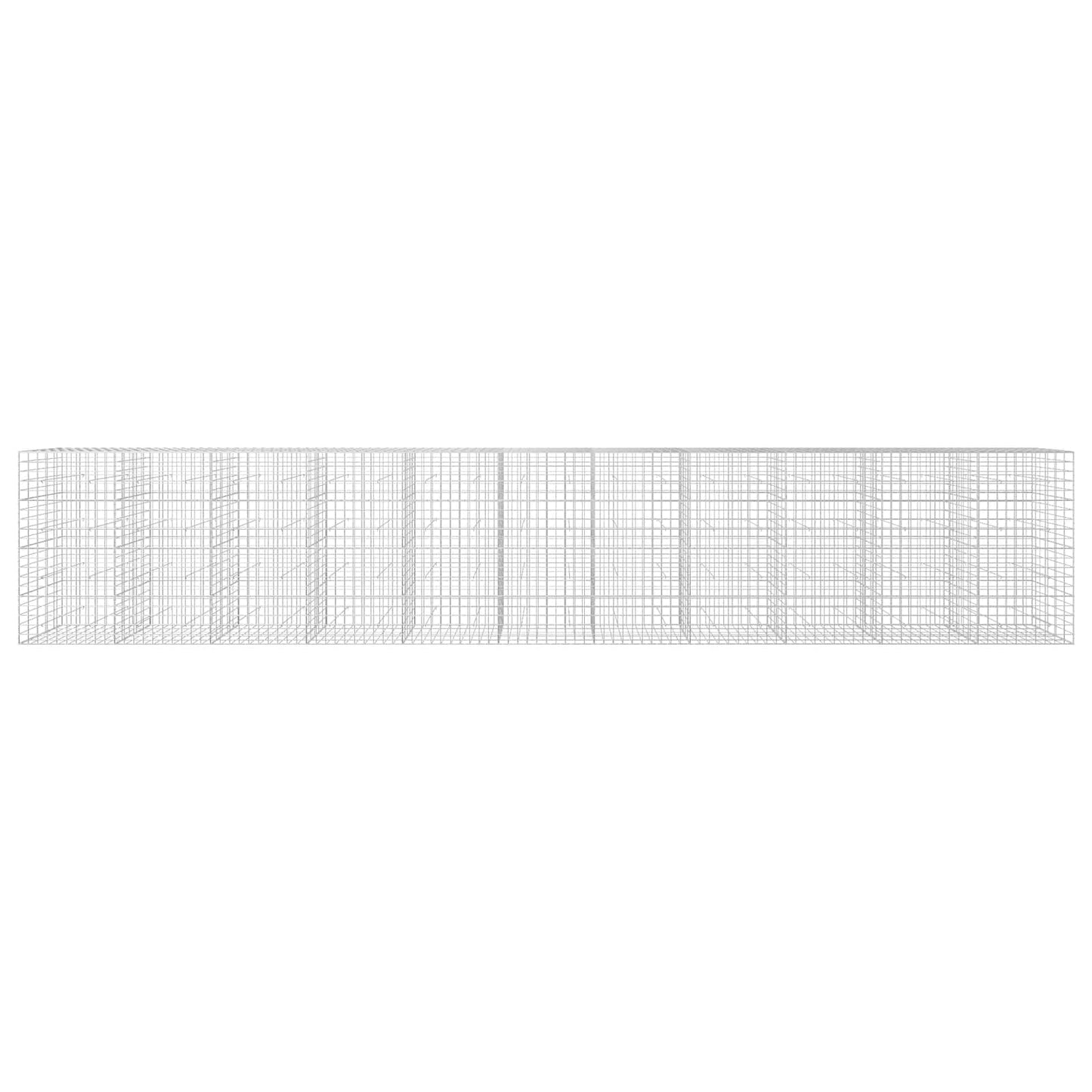 vidaXL Γκαμπιόν με σύρμα 3,5 mm και πλέγμα 10x10 cm 1100x50x200 εκ