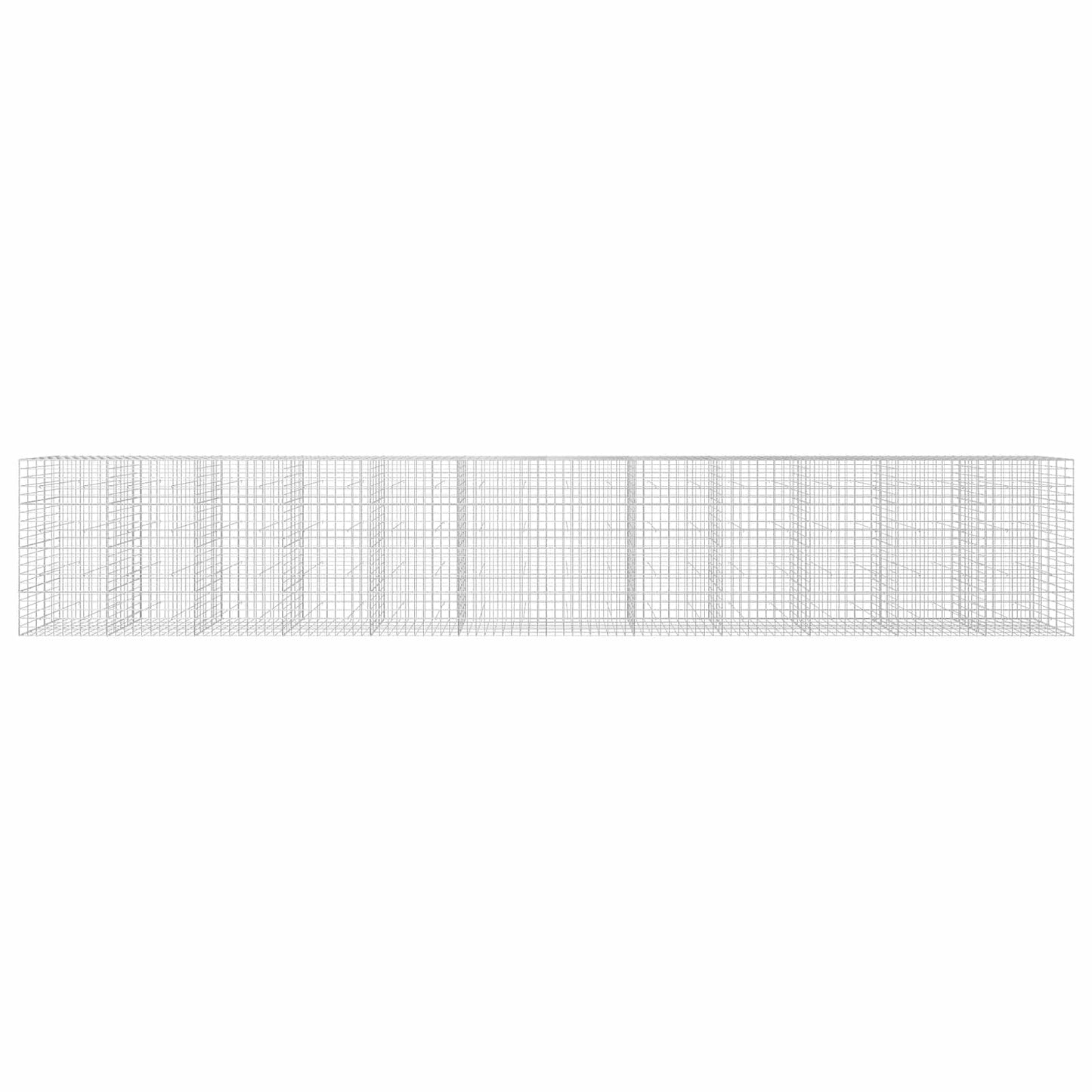 vidaXL Γκαμπιόν με σύρμα 3,5 mm και πλέγμα 10x10 cm 1200x50x200 εκ