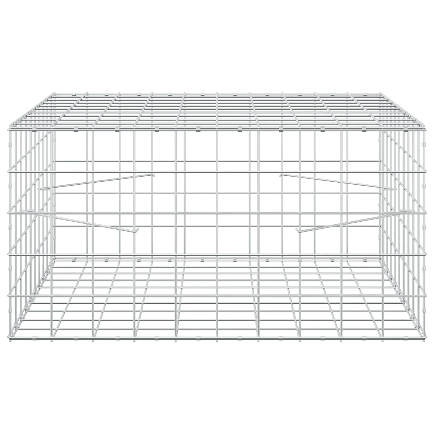 vidaXL Γκαμπιόν με σύρμα 3,5 mm και πλέγμα 10x10 cm 100x100x50 εκ