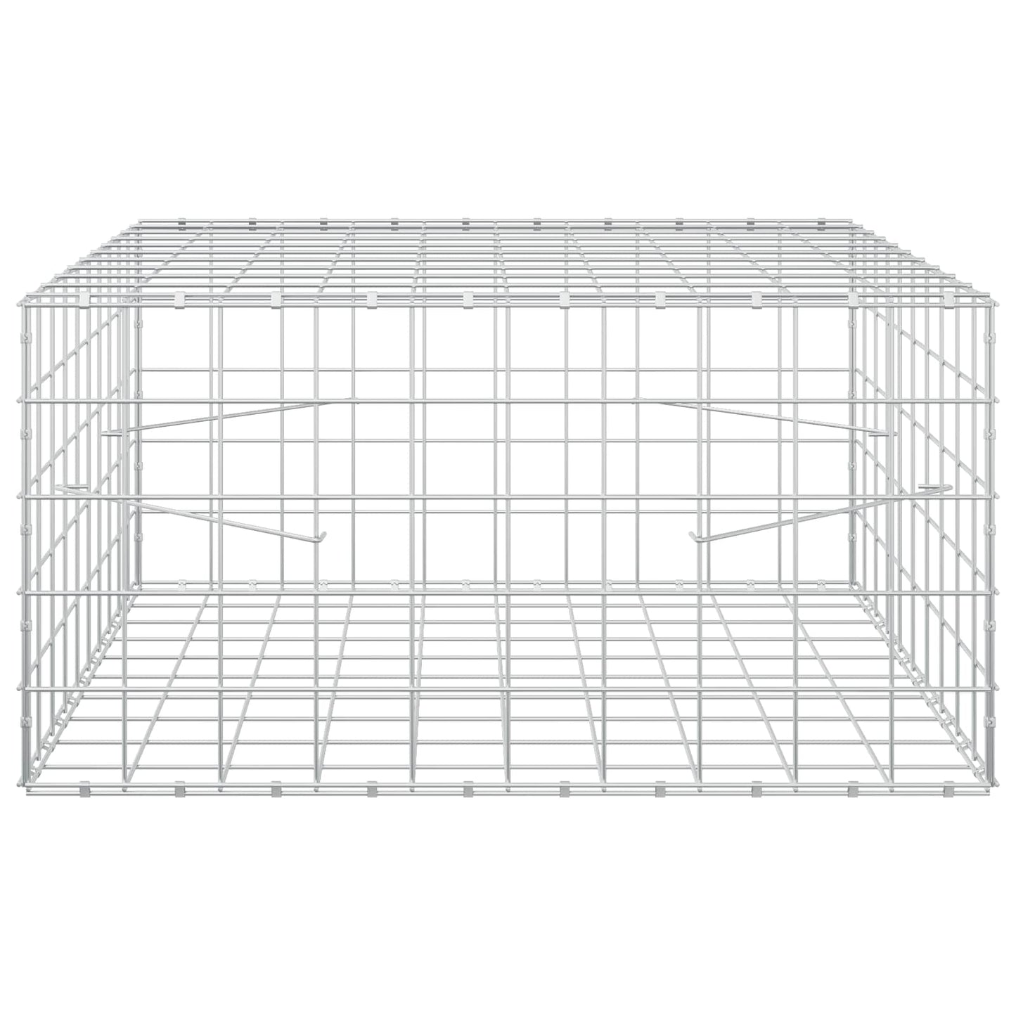 vidaXL Γκαμπιόν με σύρμα 3,5 mm και πλέγμα 10x10 cm 100x100x50 εκ