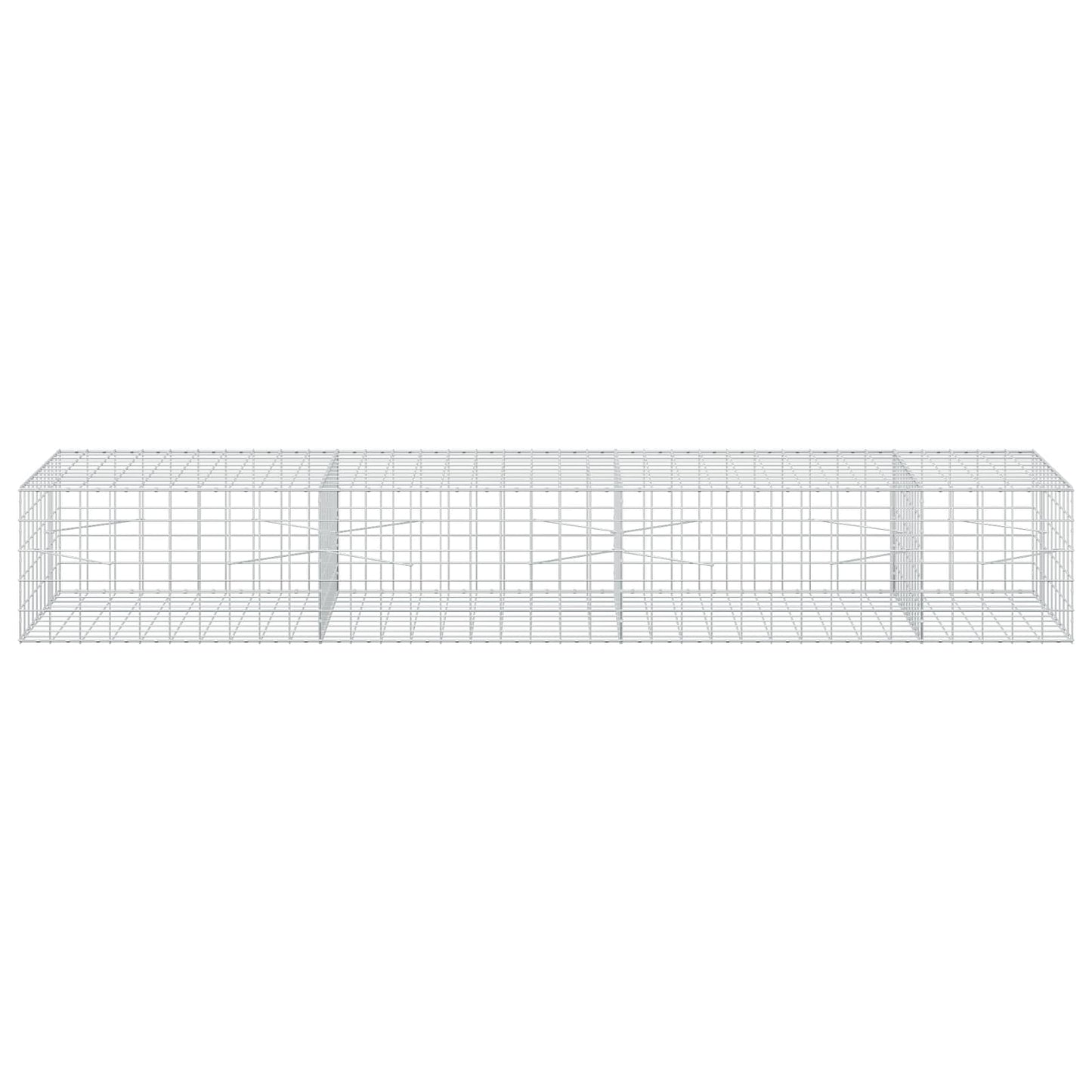 vidaXL Γκαμπιόν με σύρμα 3,5 mm και πλέγμα 10x10 cm 350x100x50 εκ.