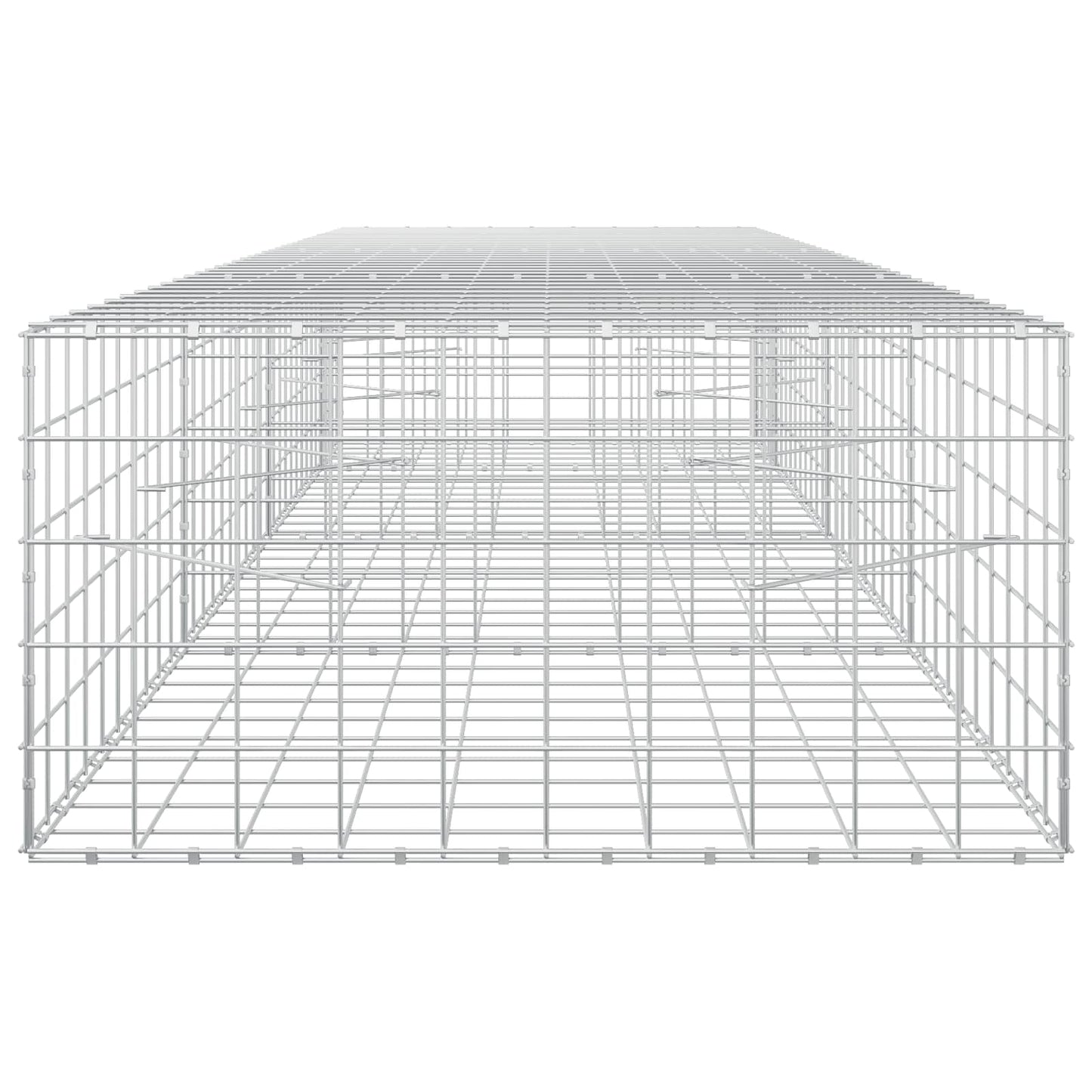 vidaXL Γκαμπιόν με σύρμα 3,5 mm και πλέγμα 10x10 cm 350x100x50 εκ.