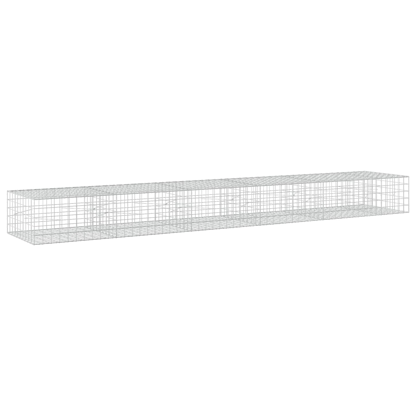 vidaXL Γκαμπιόν με σύρμα 3,5 mm και πλέγμα 10x10 cm 550x100x50 εκ