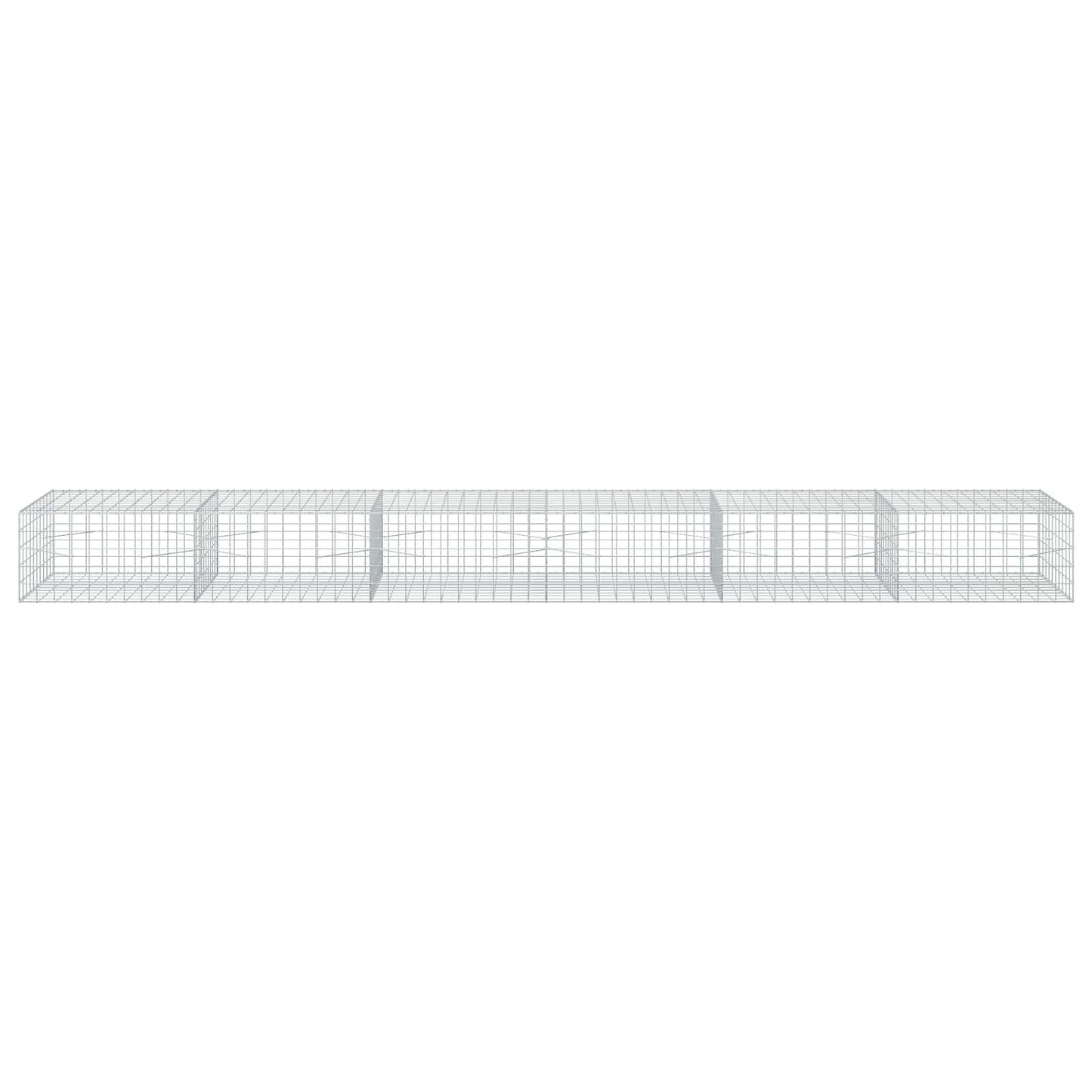 vidaXL Γκαμπιόν με σύρμα 3,5 mm και πλέγμα 10x10 cm 600x100x50 εκ.